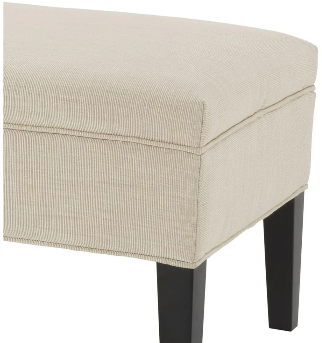 Casa Padrino asiento de marfil diseñador de 140 x 50 x H. 45 cm - muebles de lujo