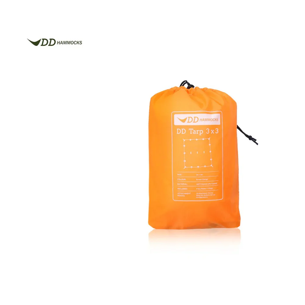DD Hammocks Tarp 3x3 naranja - Toldo Bushcraft