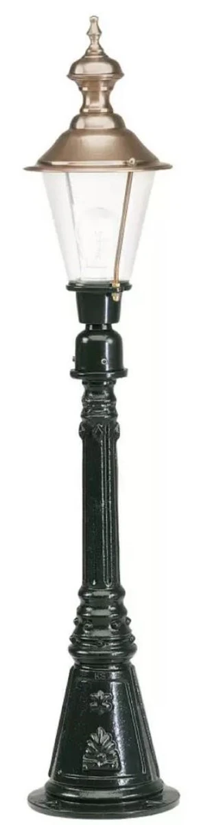 Casa Padrino lámpara de pie de jardín Art Nouveau verde / cobre Ø 20 x A. 100 cm - Farol de jardín - Lámpara de jardín - Iluminación de jardín nostálgico - Luces de jardín nostálgico