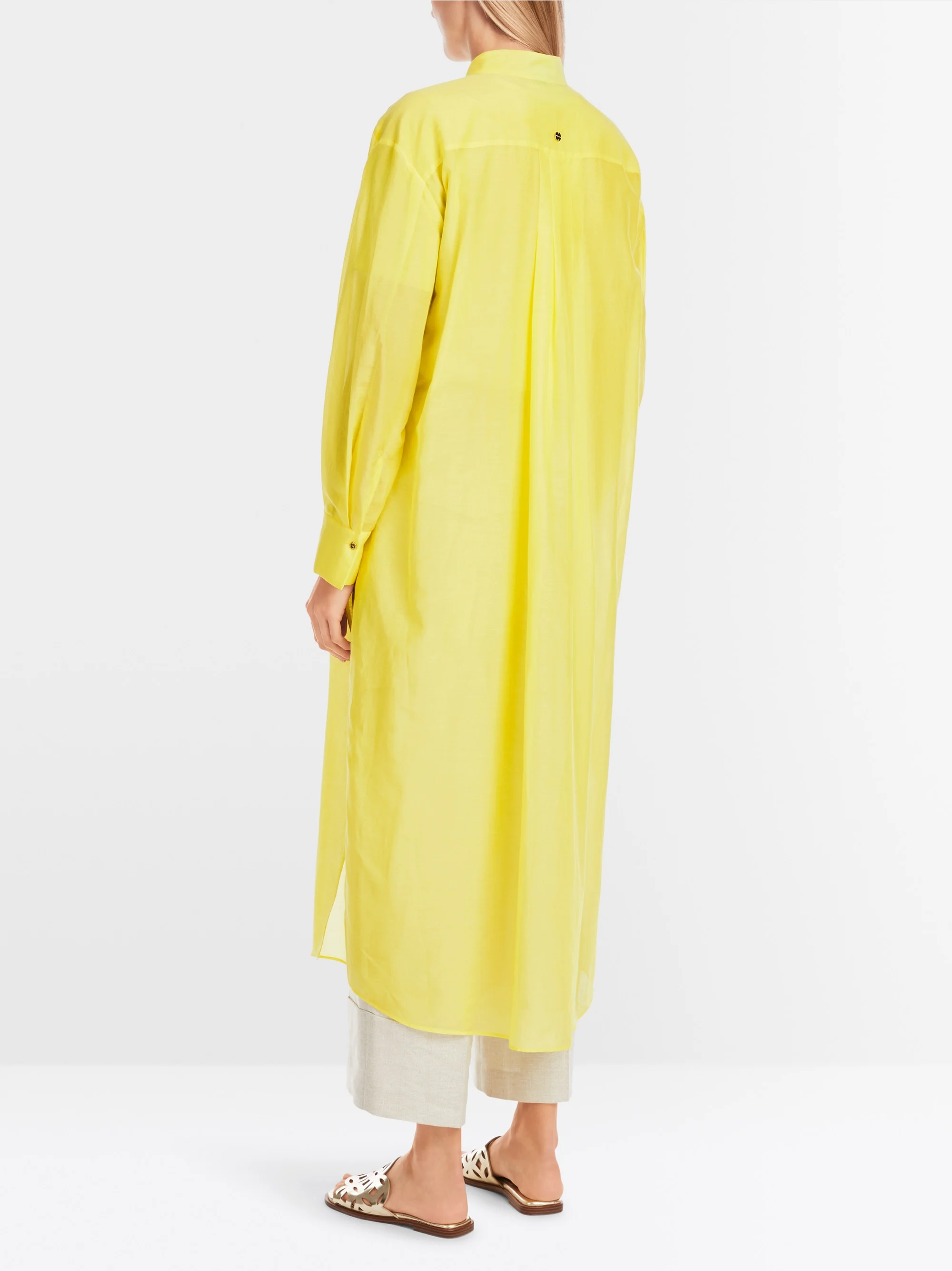 Marc-Cain Long shirt blouse with pintucks