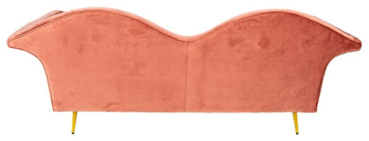 Casa Padrino sof¨¢ de 3 plazas de dise?o de lujo rosa / oro 215 x 73 x A. 85 cm - Sof¨¢ de sal¨®n - Muebles de sal¨®n - Muebles de lujo - Muebles de dise?o - Interiores de sal¨®n de lujo