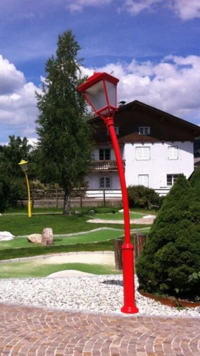 Casa Padrino linterna de jard¨ªn Art Nouveau rojo A. 353,5 cm - Iluminaci¨®n exterior