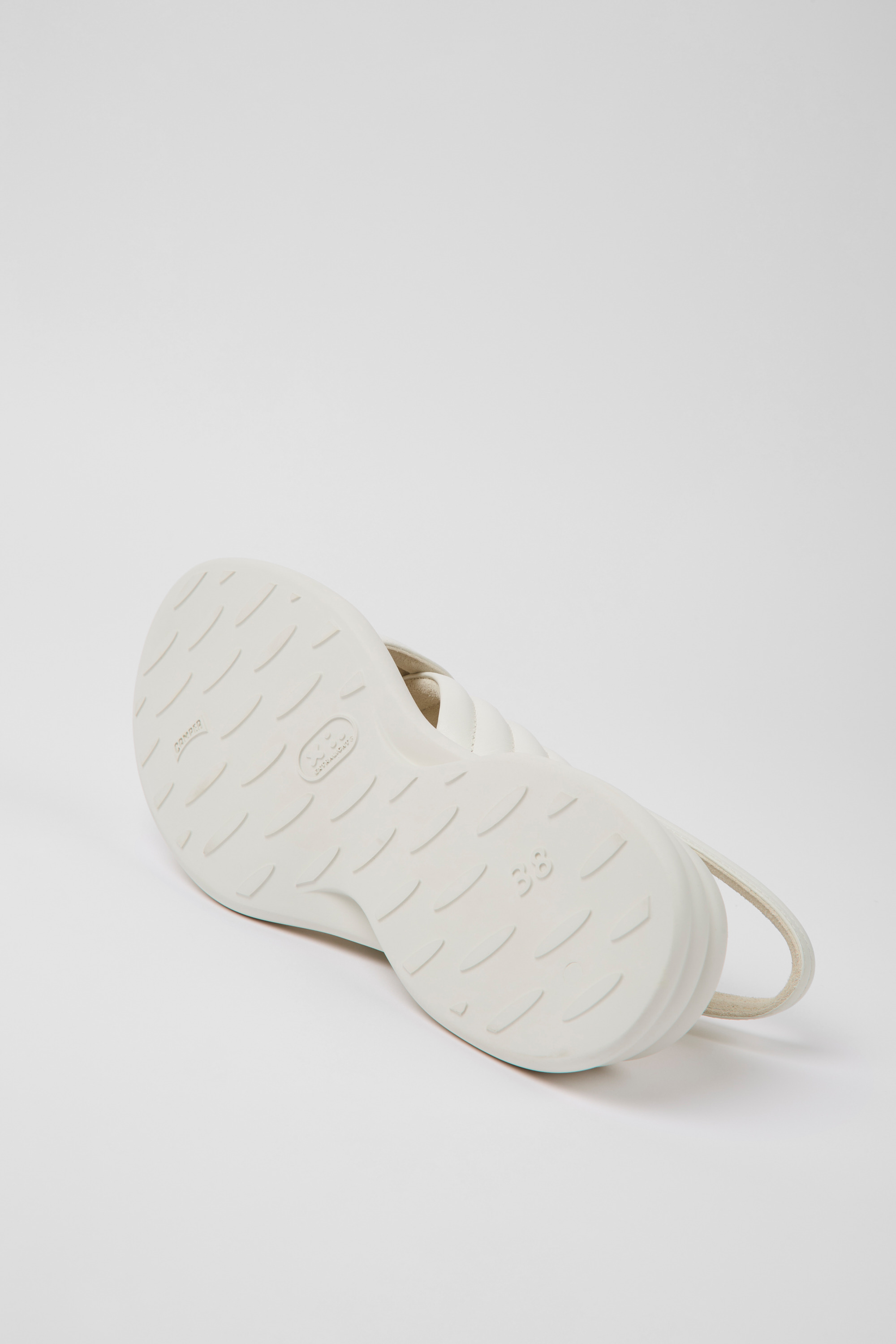Spiro - White leather sandals for women