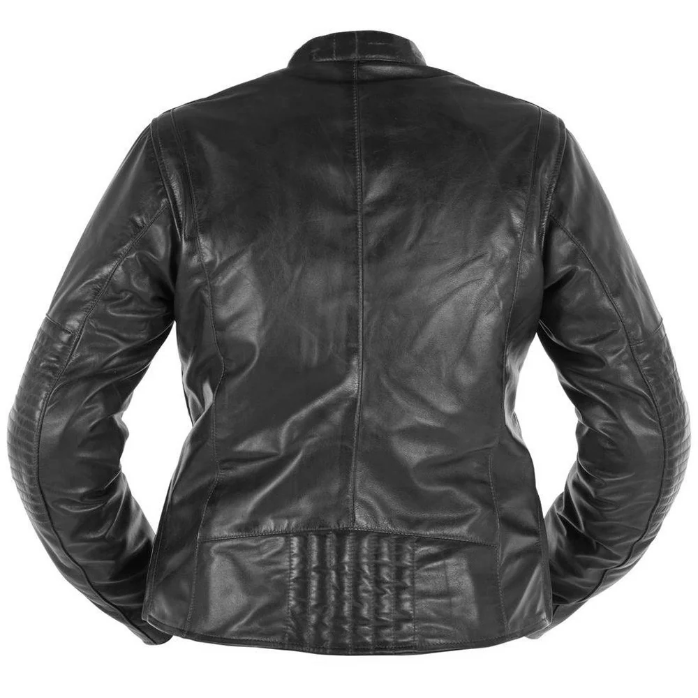 CHAQUETA PIEL OVERLAP DONATELLA NEGRO