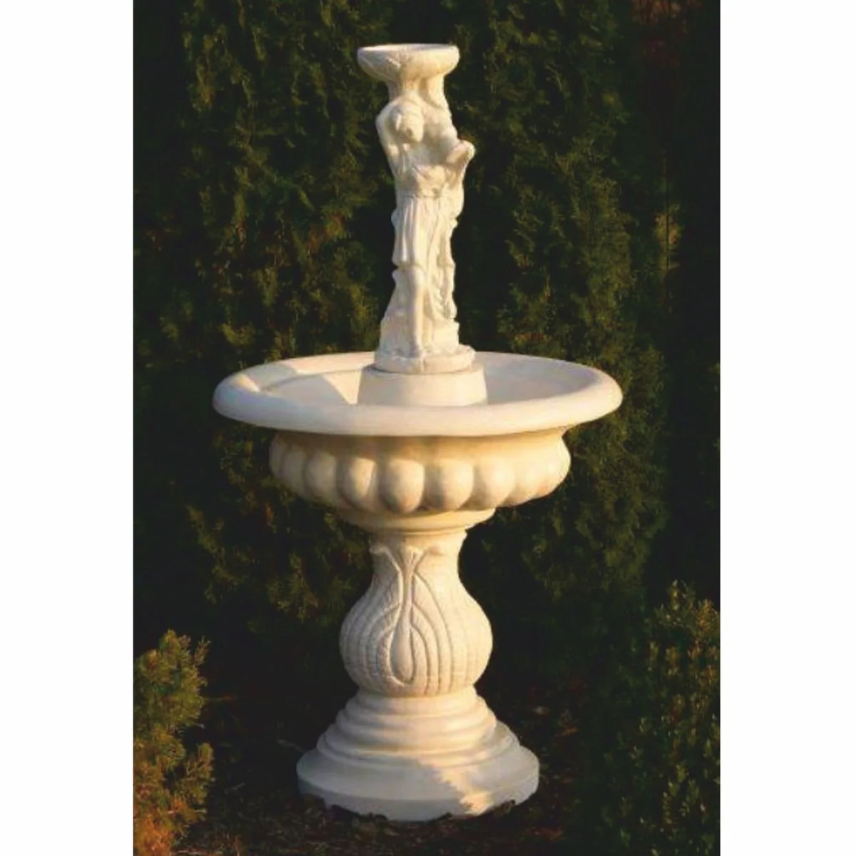 Casa Padrino ba?o de p¨¢jaros barroco fuente mujer arena ? 79 x A. 146 cm - Decoraci¨®n de jardines