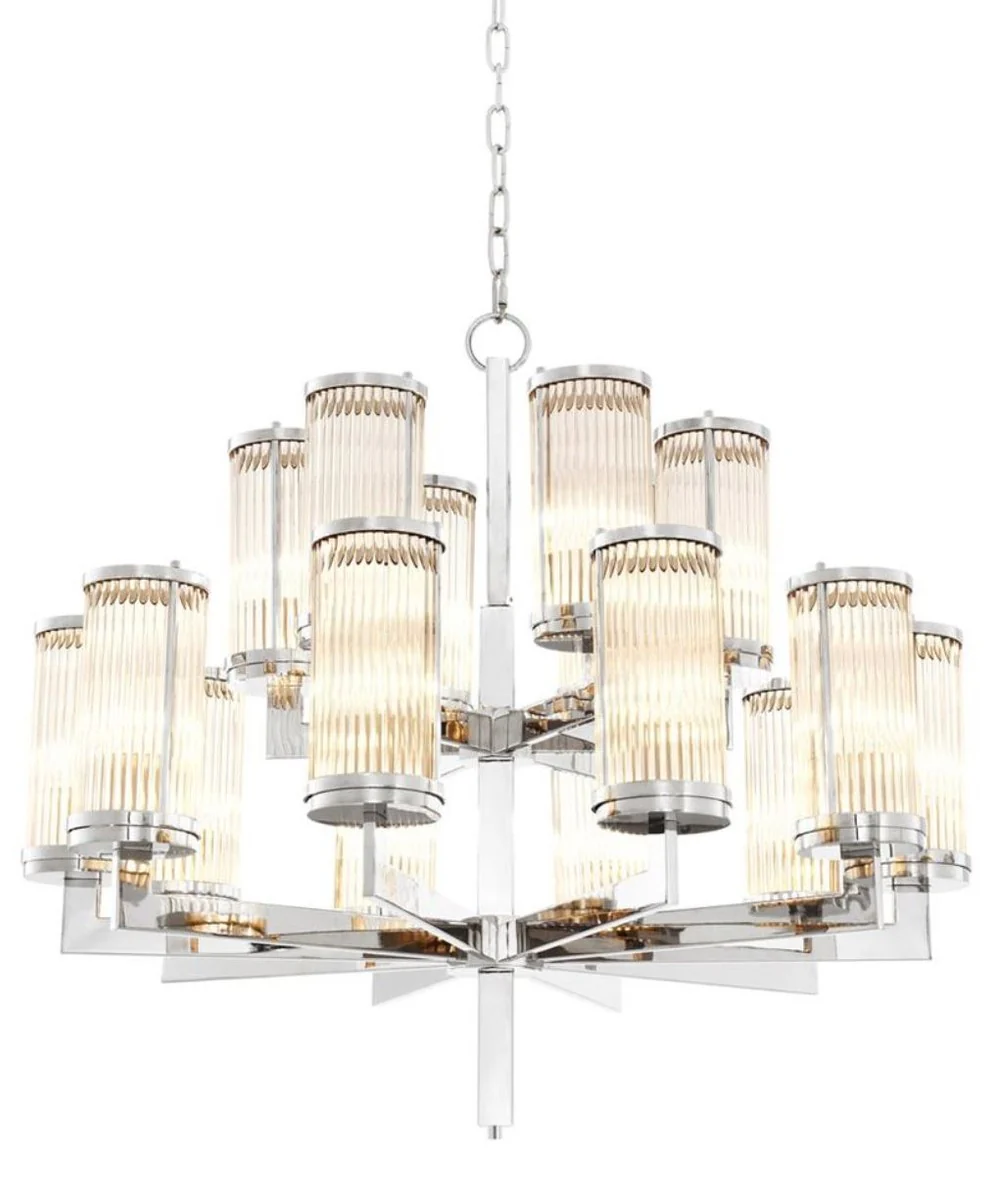 Casa Padrino araña de lujo plata 75,5 x H. 73 cm - Hotel Muebles para Restaurantes