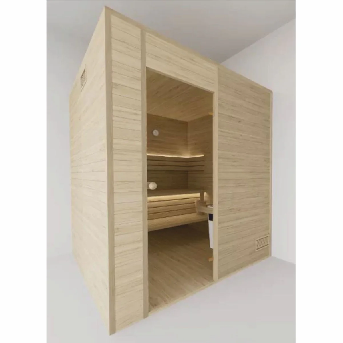 Casa Padrino sauna interior de lujo para 6 personas natural 200 x 200 x A. 190 cm