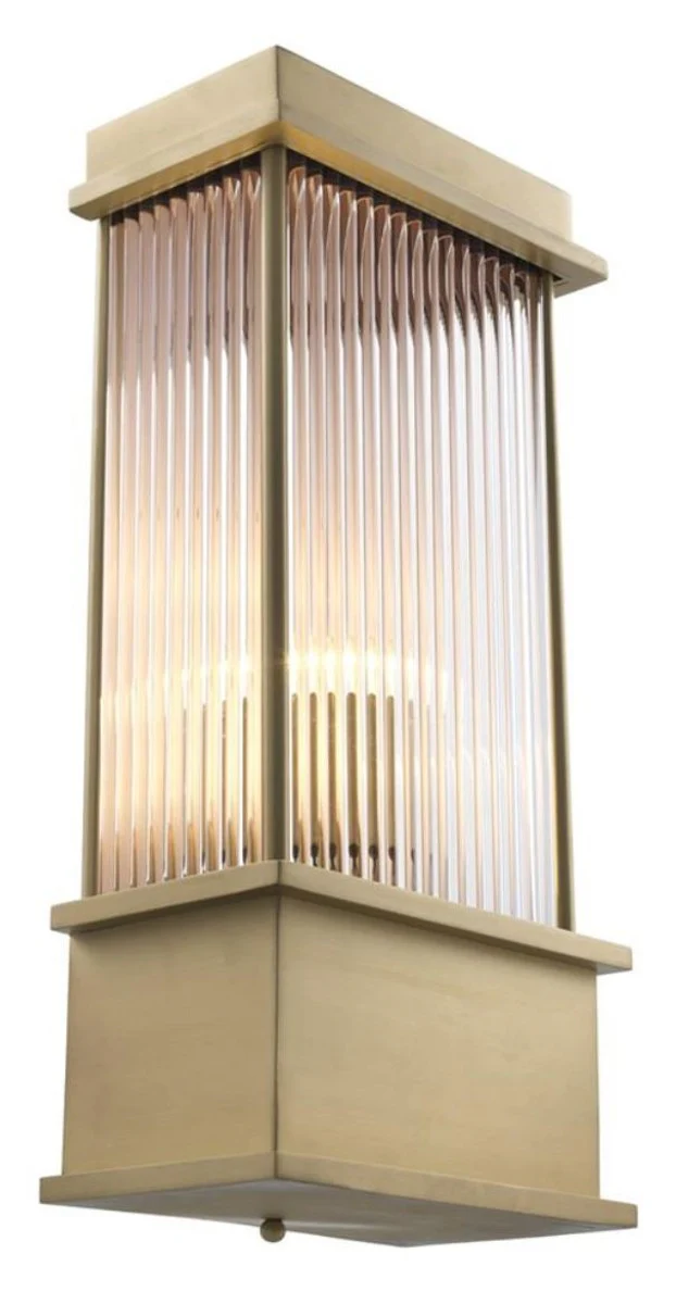 Casa Padrino lámpara de pared latón 20 x 12 x H. 43 cm - Muebles de Hotel y Restaurante de Lujo