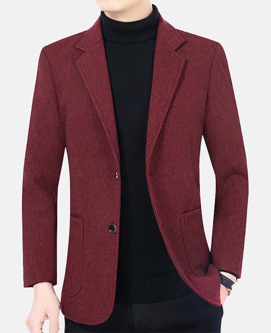 Business Casual Solid Notch Lapel Single Breasted Pockets Blazer