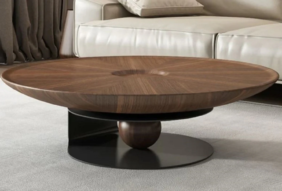 Casa Padrino mesa de centro de lujo ? 80 x A. 28 cm - Mesa de sal¨®n redonda - Muebles de sal¨®n - Muebles de hotel - Calidad de lujo - Hecho en Italia