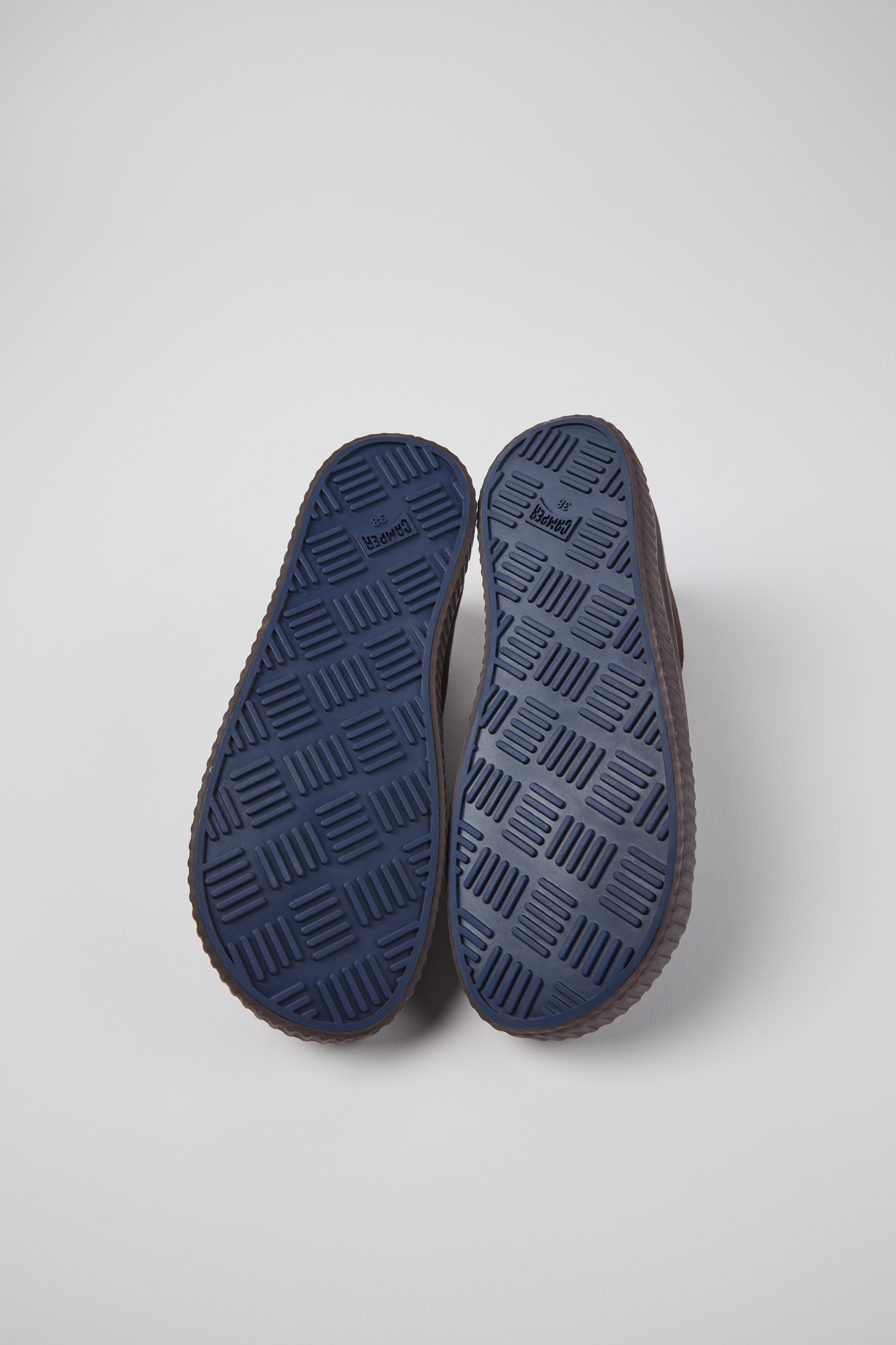 Peu Roda - Burgundy recycled cotton sneakers for women