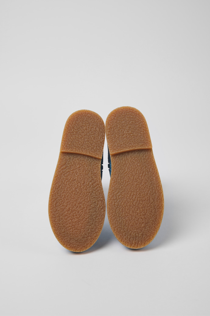 Savina Blue leather boots for kids