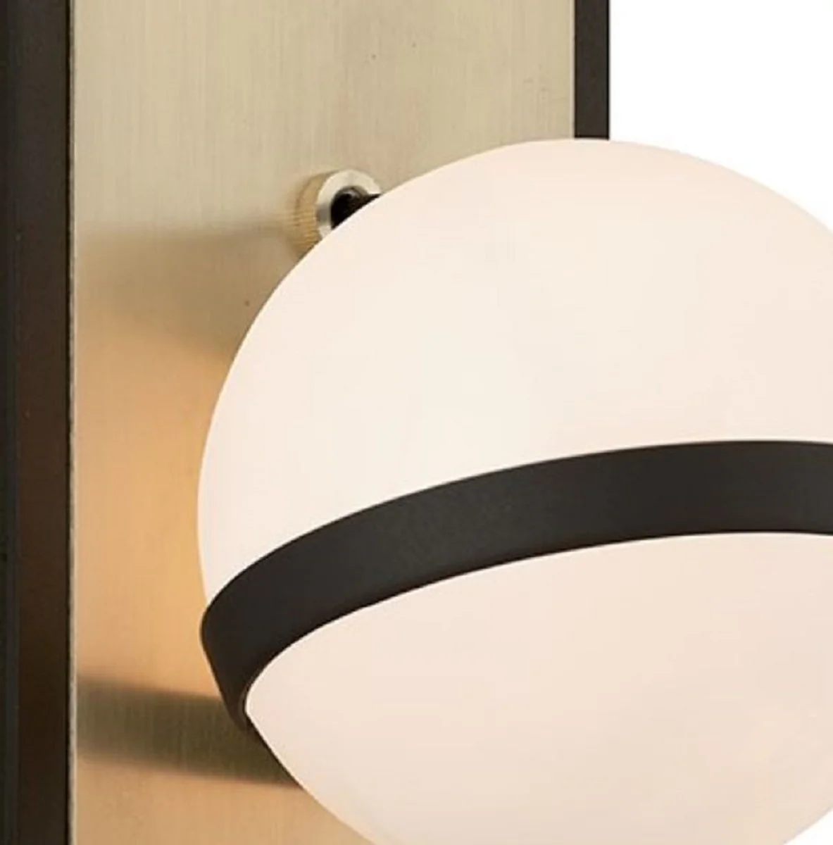 Casa Padrino lámpara de pared LED de lujo bronce / latón / blanco 13,3 x 15,9 x H. 22,9 cm - Lámpara de Hotel y Restaurante