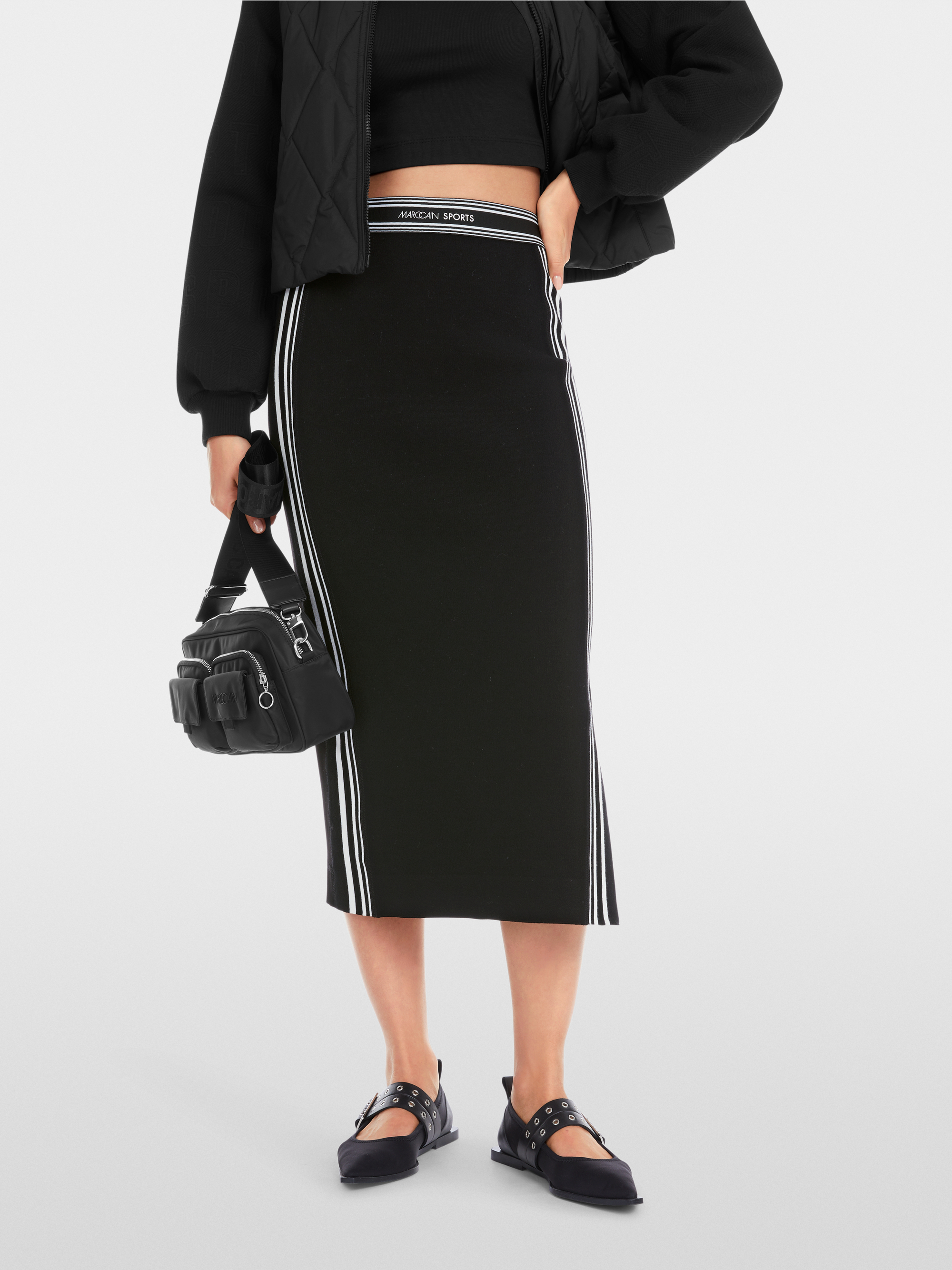 Marc-Cain Rethink Together midi-length skirt