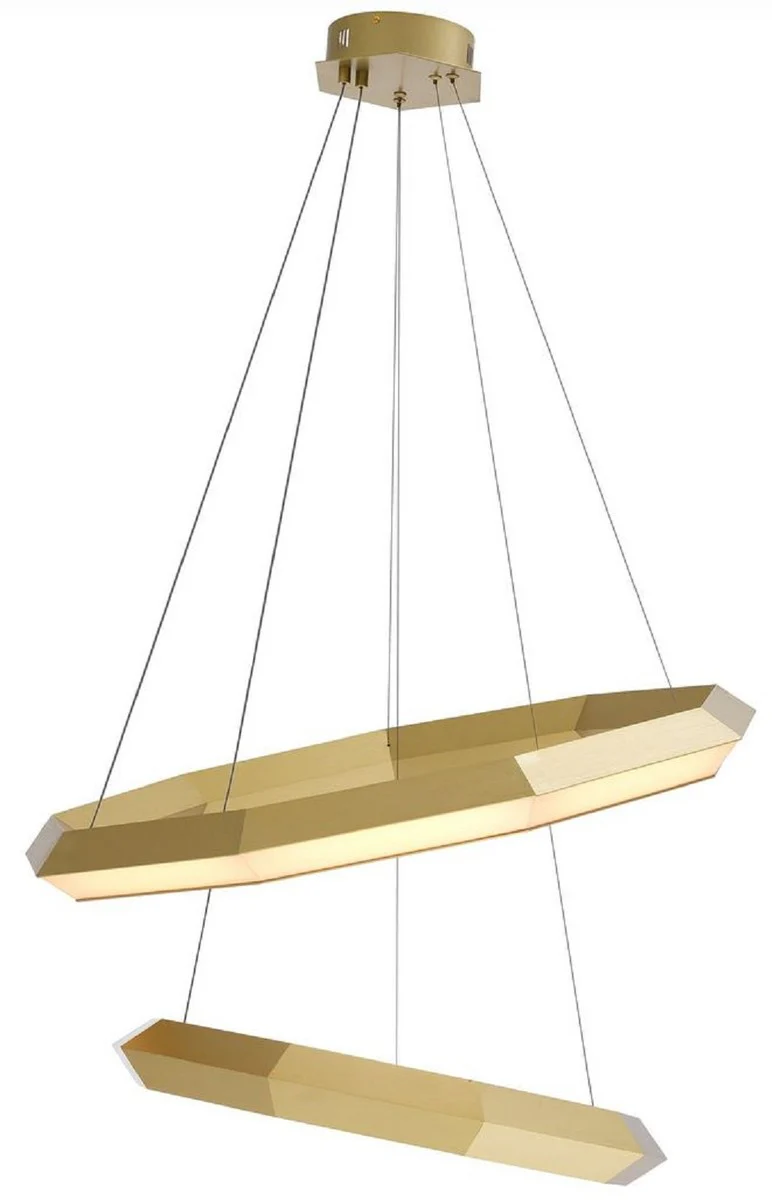 Casa Padrino araña de luces de lujo latón antiguo Ø 80 x A. 206 cm - Araña de luces de salón - Araña de luces de hotel - Calidad de Lujo