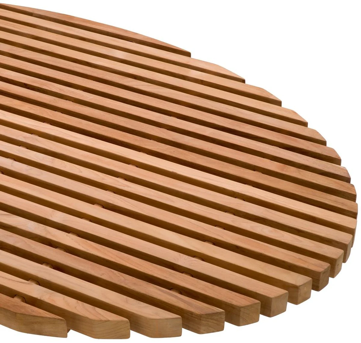 Casa Padrino mesa de centro de lujo natural 170,5 x 99,5 x A. 21,5 cm - Mesa de sal¨®n ovalada de teca - Muebles de sal¨®n de teca - Muebles de madera maciza - Muebles de lujo