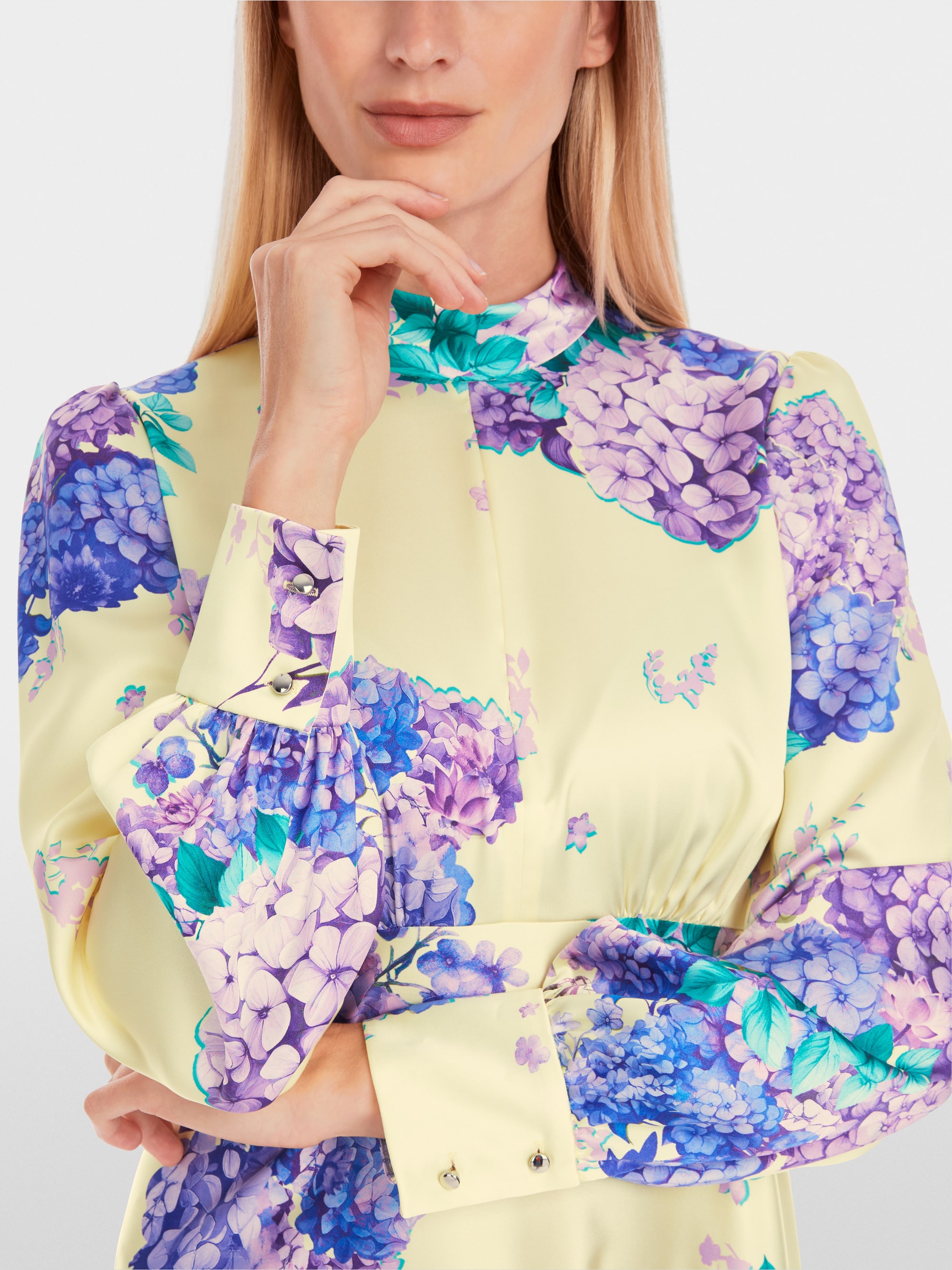 Marc-Cain 70s Rethink Together pussy bow dress