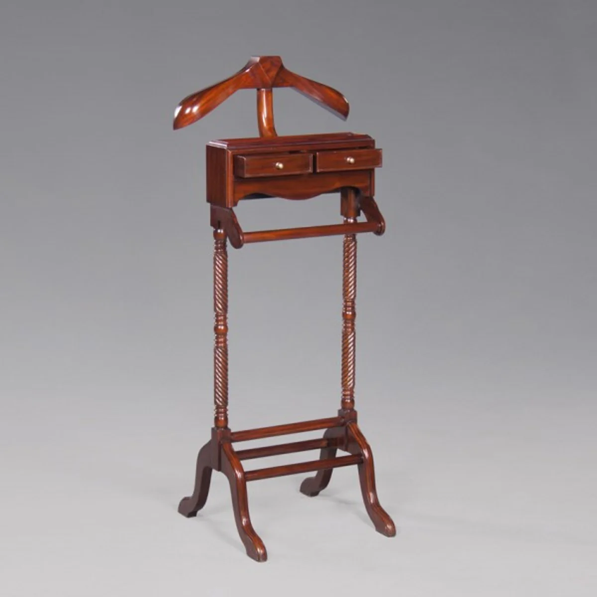 Casa Padrino Designer luxury wardrobes Stand - Mahogany - Dressboy - clothes rack suit stands - Empire Art Deco Art Nouveau Baroque Biedermeier