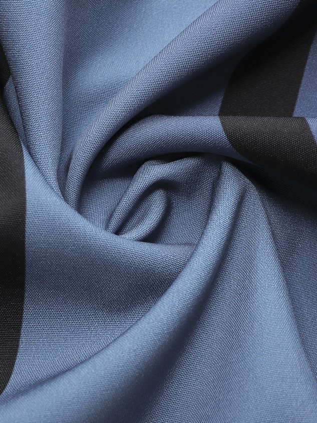 Mens Ombre Print Front Buttons Soft Breathable Chest Pocket Casual Bowling Shirt