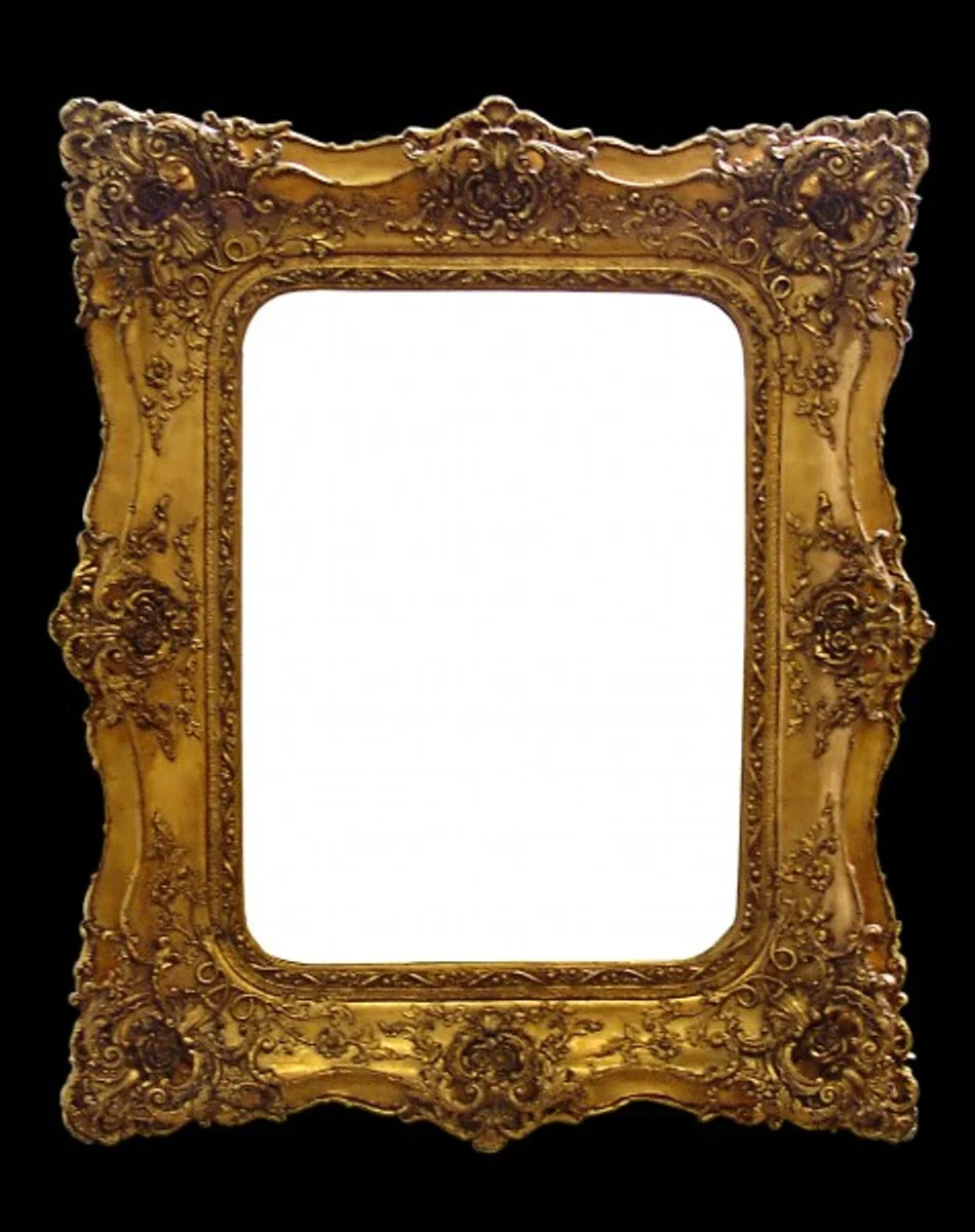 Casa Padrino Baroque wall mirrors with gold double frame - 120 x 105 cm - Edel & Sumptuously