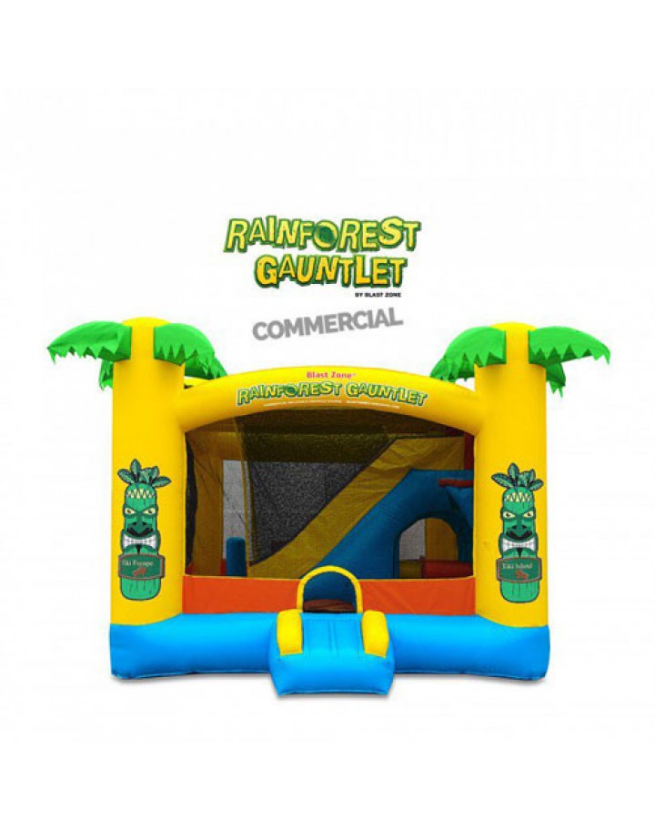 Rainforest Gauntlet Enclosed Obstacle Bouncer