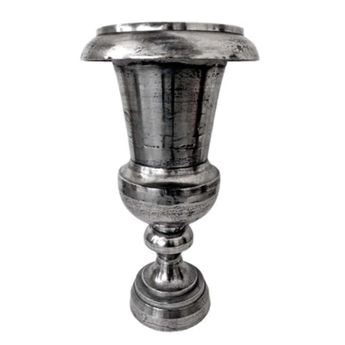 Casa Padrino Florero de estilo antiguo Aluminio crudo - Sin procesar - Macetero - Decoración del hotel - Barco de flores barroco