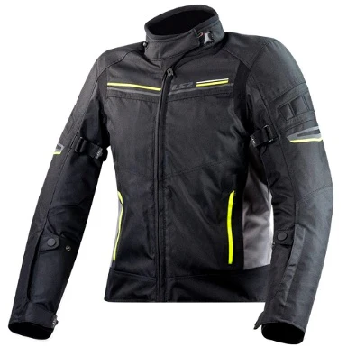 CHAQUETA LS2 SHADOW LADY NEGRO / GRIS / AMARILLO