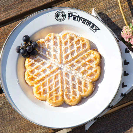 Petromax Enamel Plate Set - Pack 2 platos esmaltados blancos