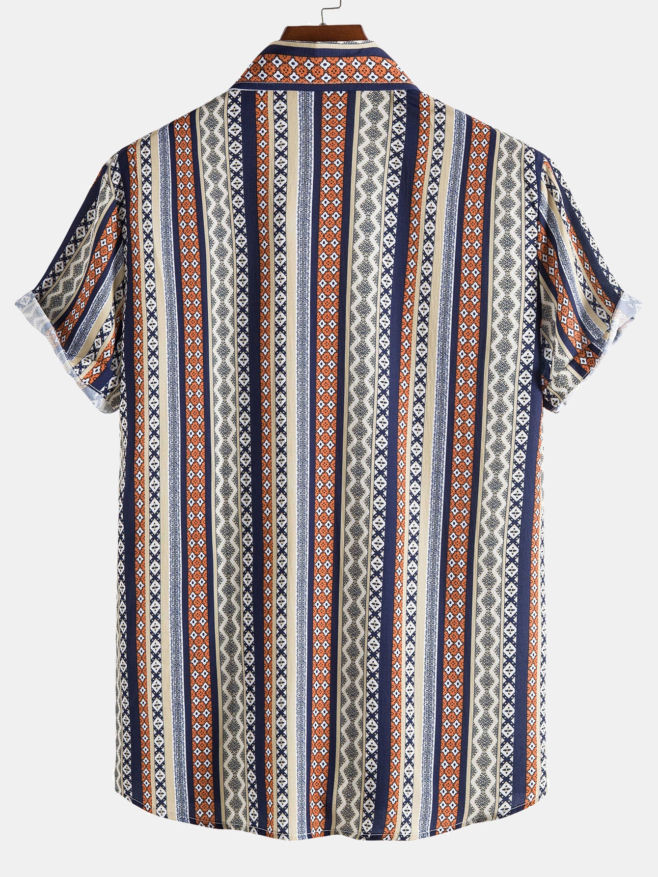 Ethnic Geometry Print Shirt