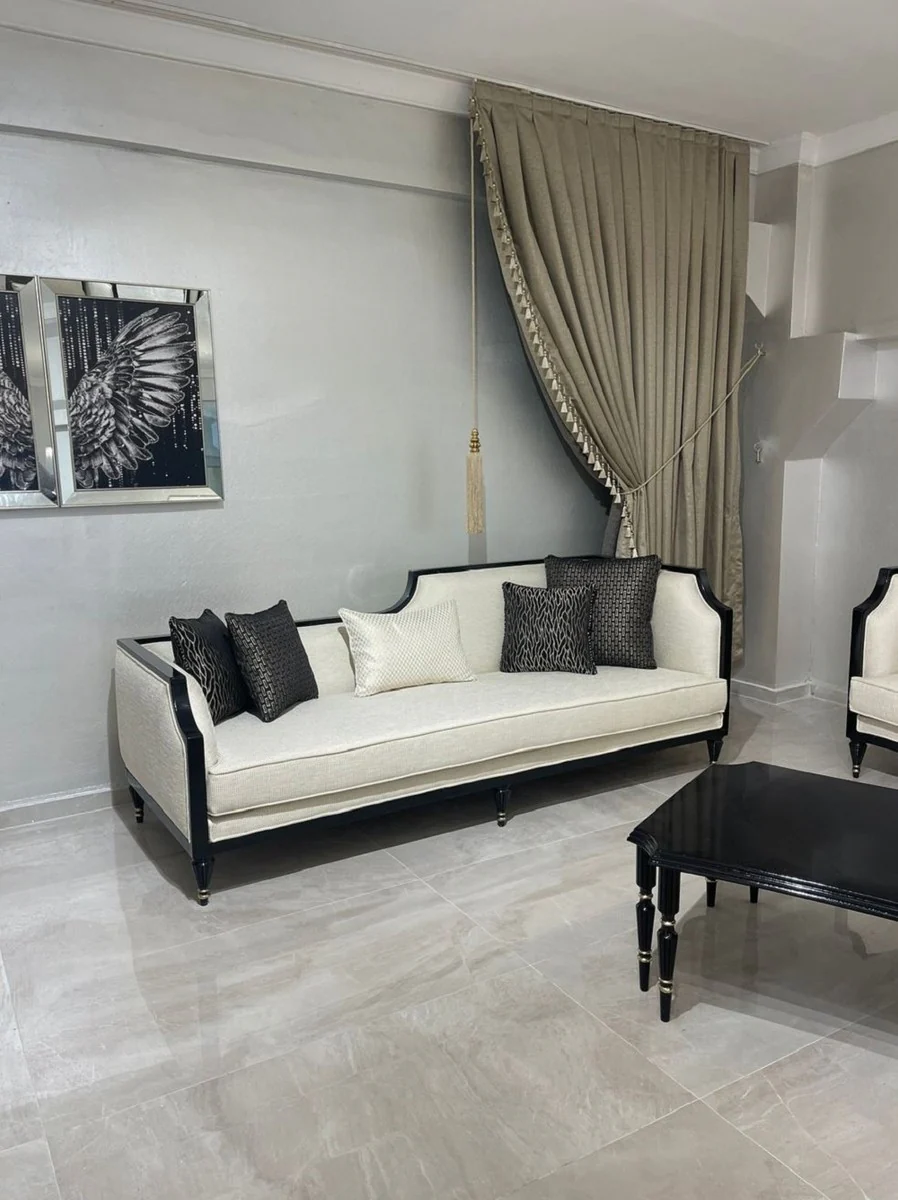 Casa Padrino mesa de centro Art Deco de lujo negro / oro - Mesa de sal¨®n rectangular - Muebles de sala de estar - Muebles Art Deco - Muebles de lujo - Interior de lujo - Interior de sala de estar