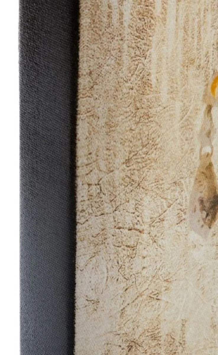 Casa Padrino pintura al óleo barroco araña multicolor 80 x H. 80 cm - Magnífica pintura al óleo