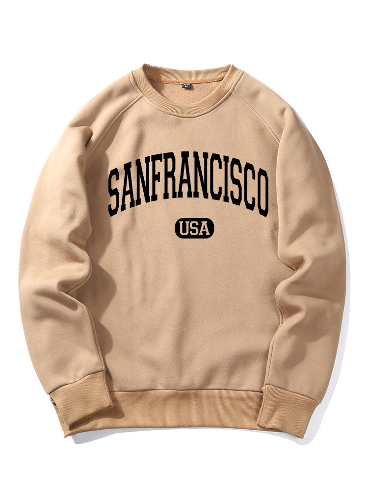 San Francisco Letter Print Sweatshirt