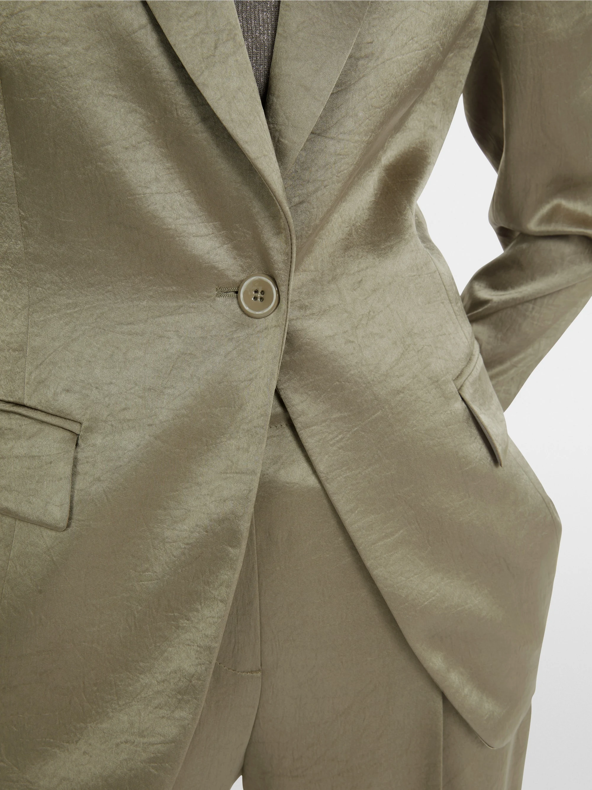 Marc-Cain Hammered satin blazer