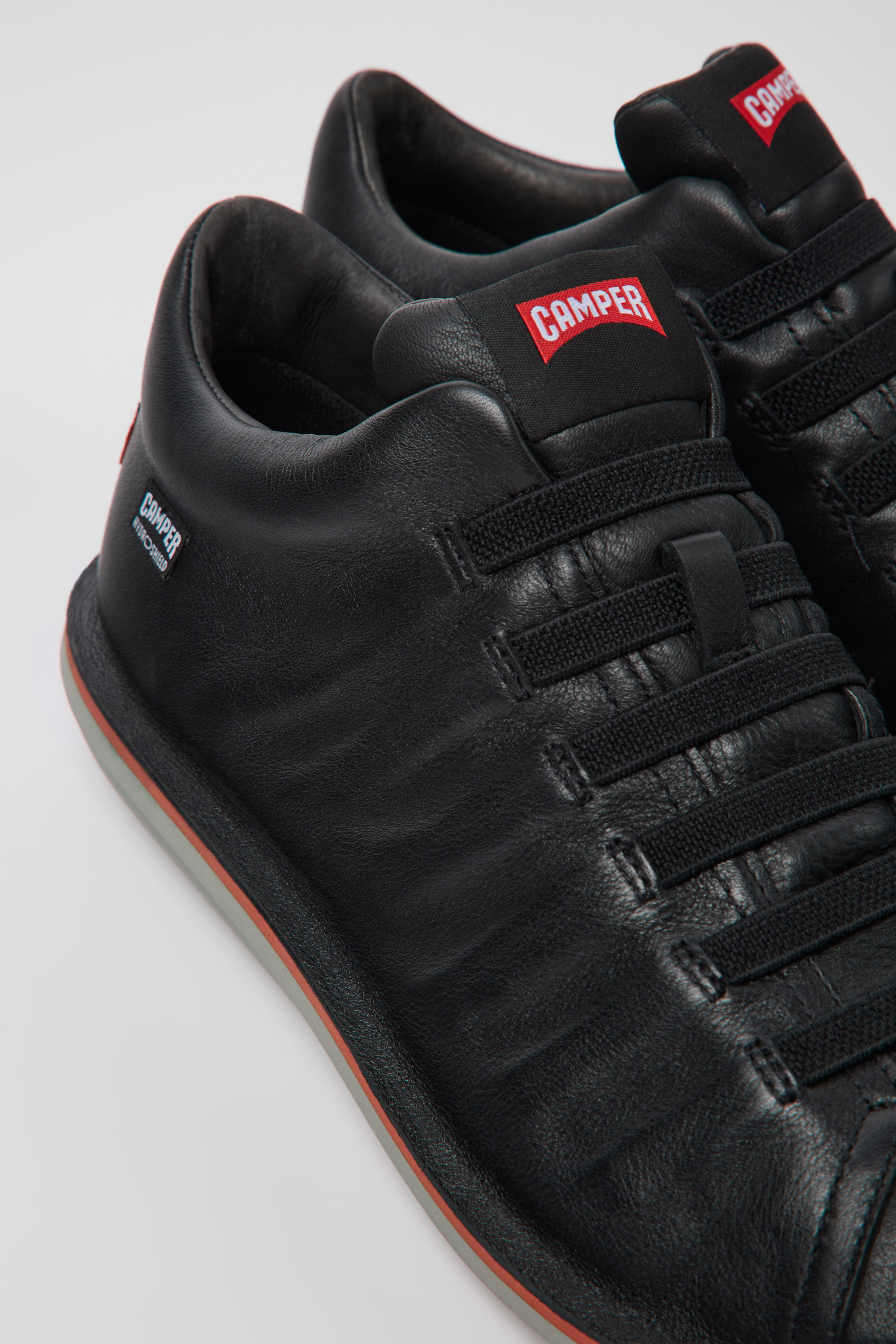 Beetle - Black leather ankle boots for men