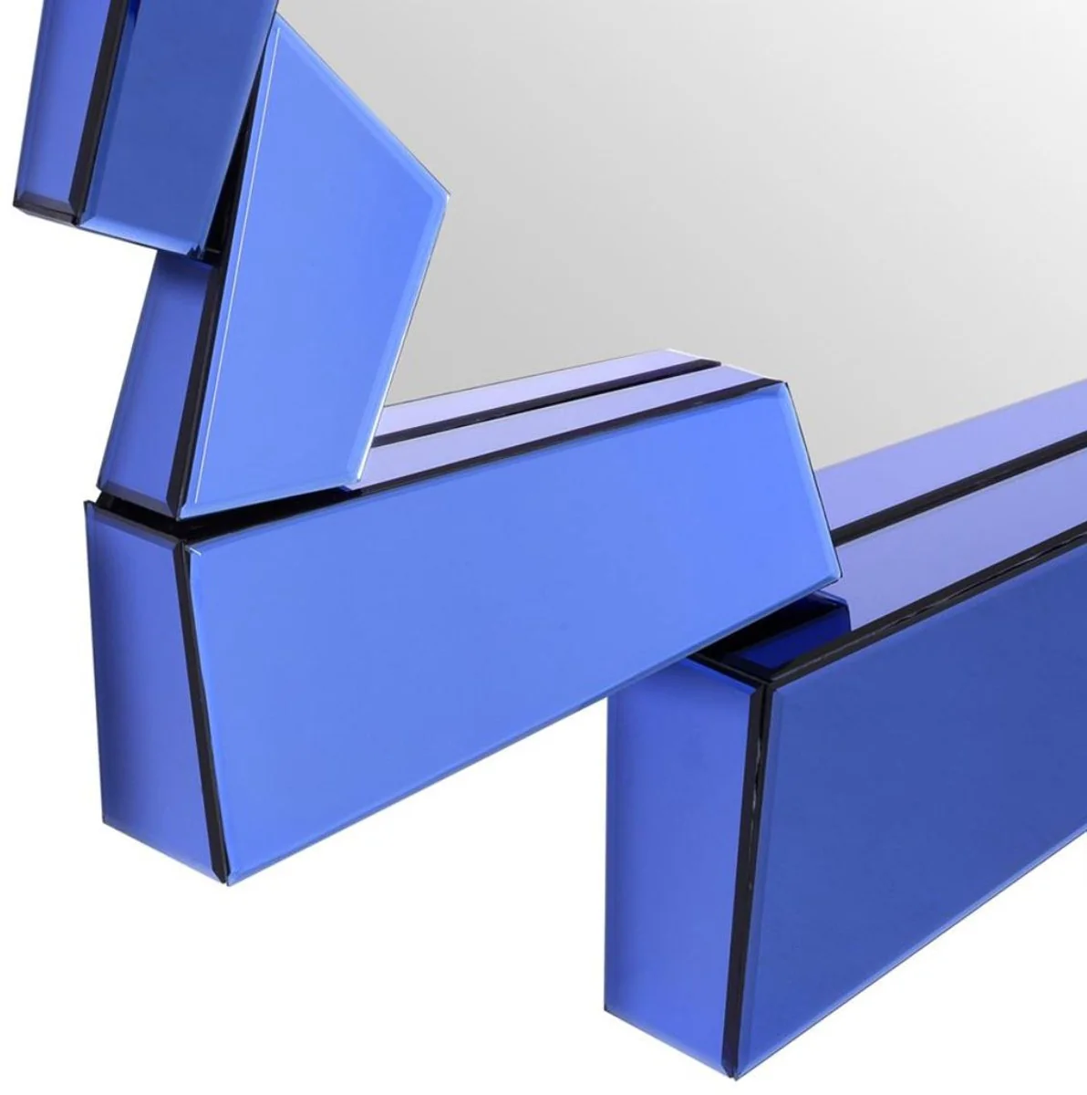 Casa Padrino sal¨®n de lujo espejo azul 102 x H. 123 cm - Colecci¨®n de dise?adores