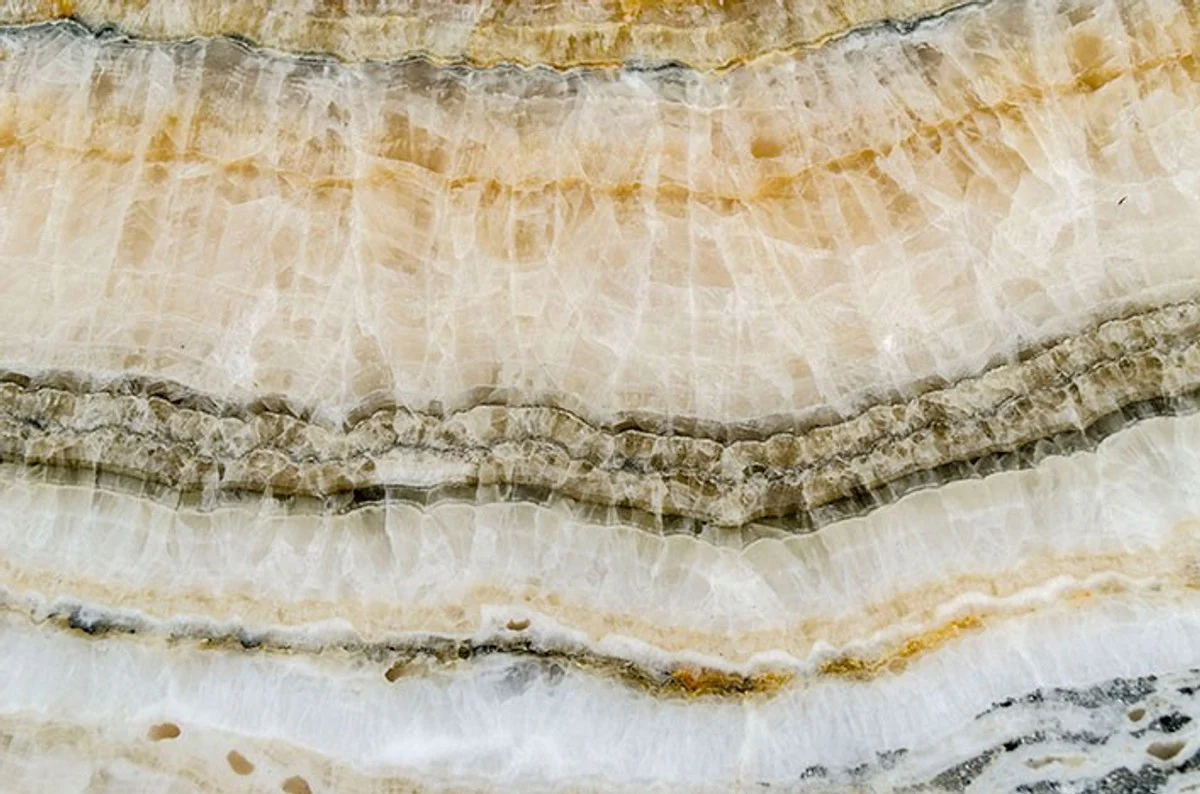 Casa Padrino Art Deco Side Table Onyx / metal 120 x 40 cm Art Nouveau table - Furniture consoles