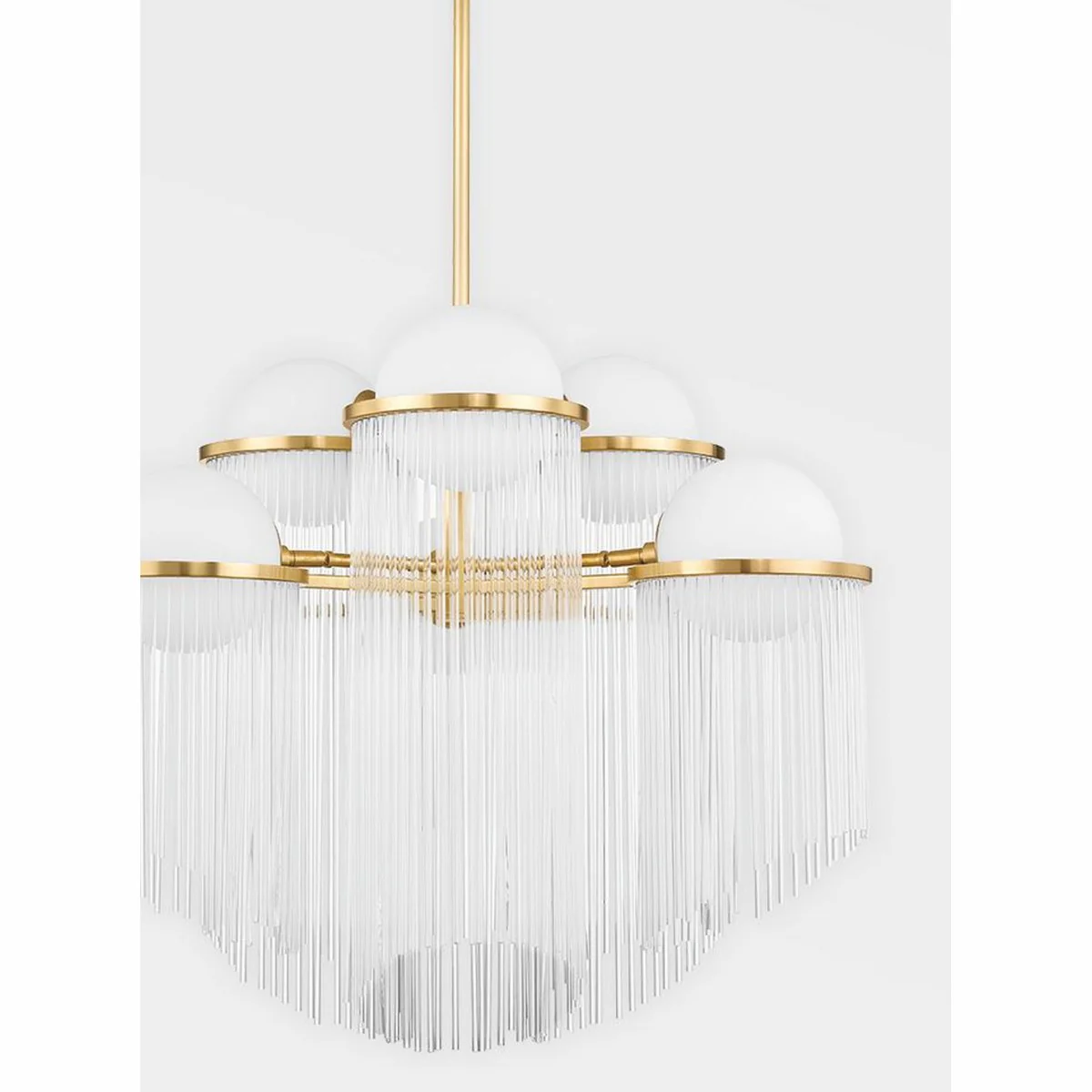 Casa Padrino l¨¢mpara de ara?a de lujo en lat¨®n antiguo / blanco ? 80 x A. 67,4 cm - Luxury Interior