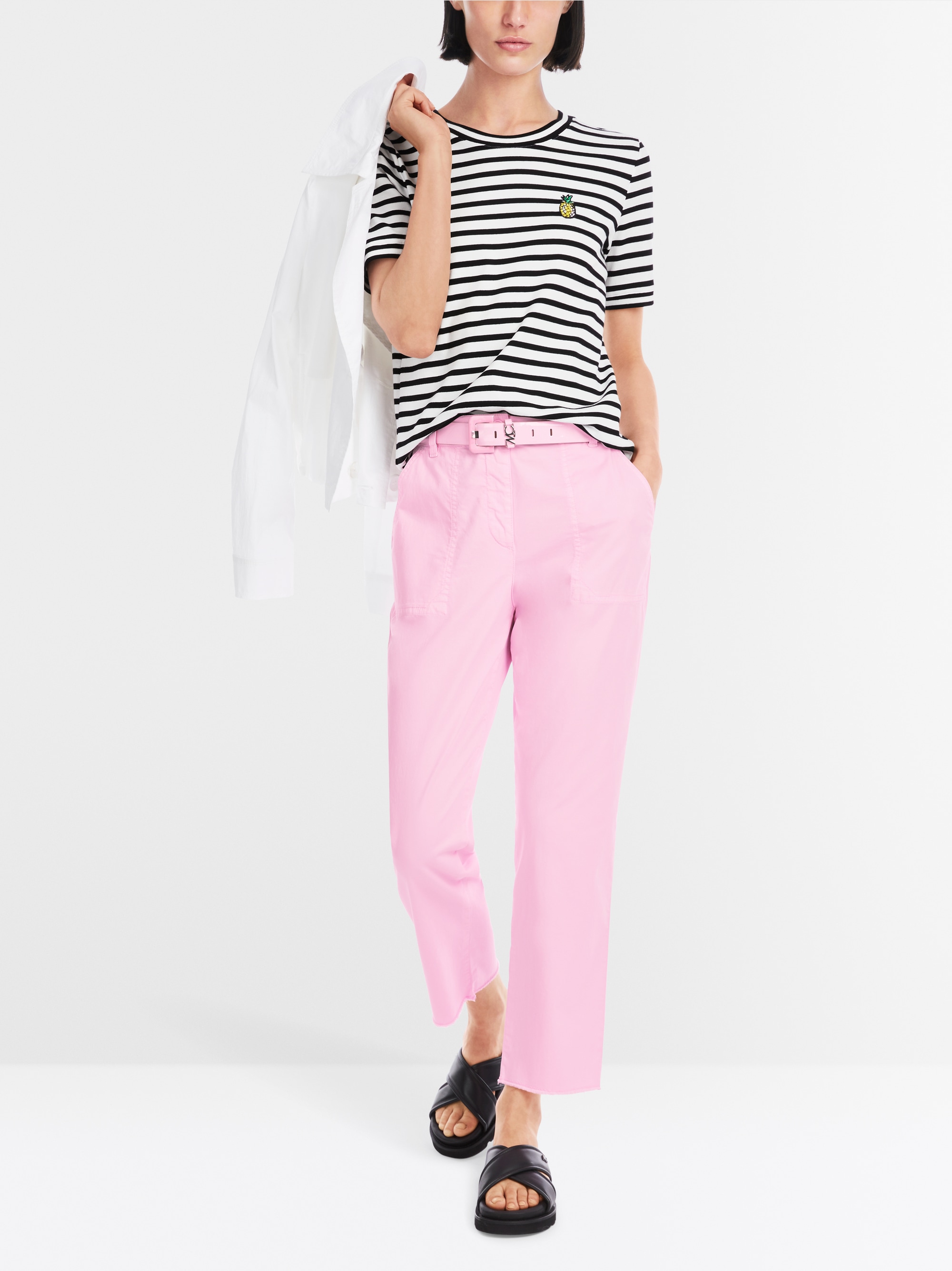 Marc-Cain Striped ribbed T-shirt