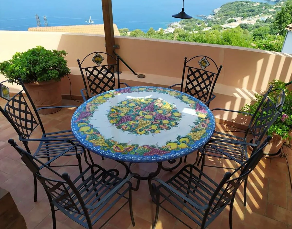 Casa Padrino conjunto de muebles de jard¨ªn de hierro forjado Art Nouveau de lujo - Hecho en Italia