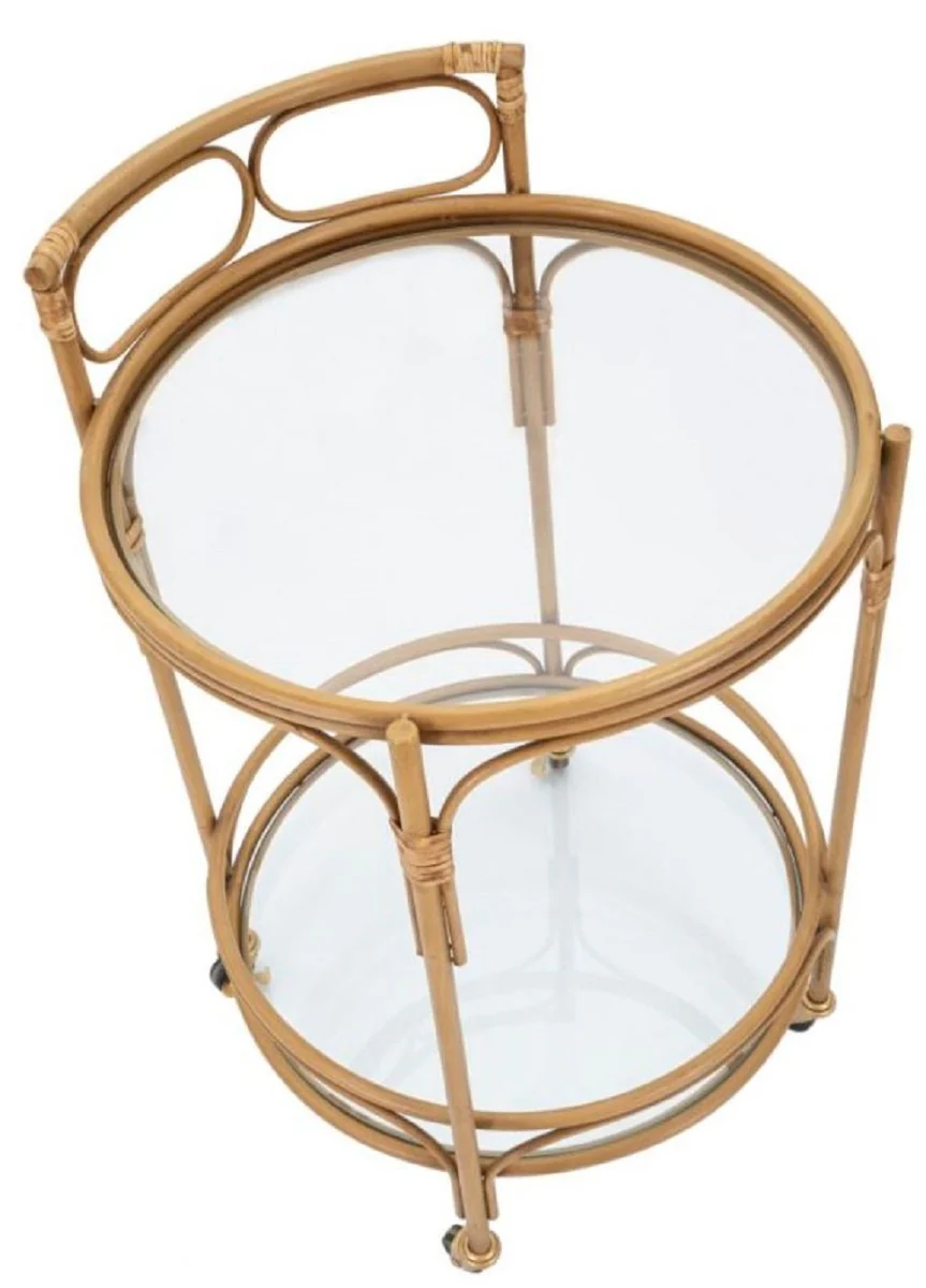 Casa Padrino carrito de servicio de lujo natural - Accesorios de gastronom¨ªa