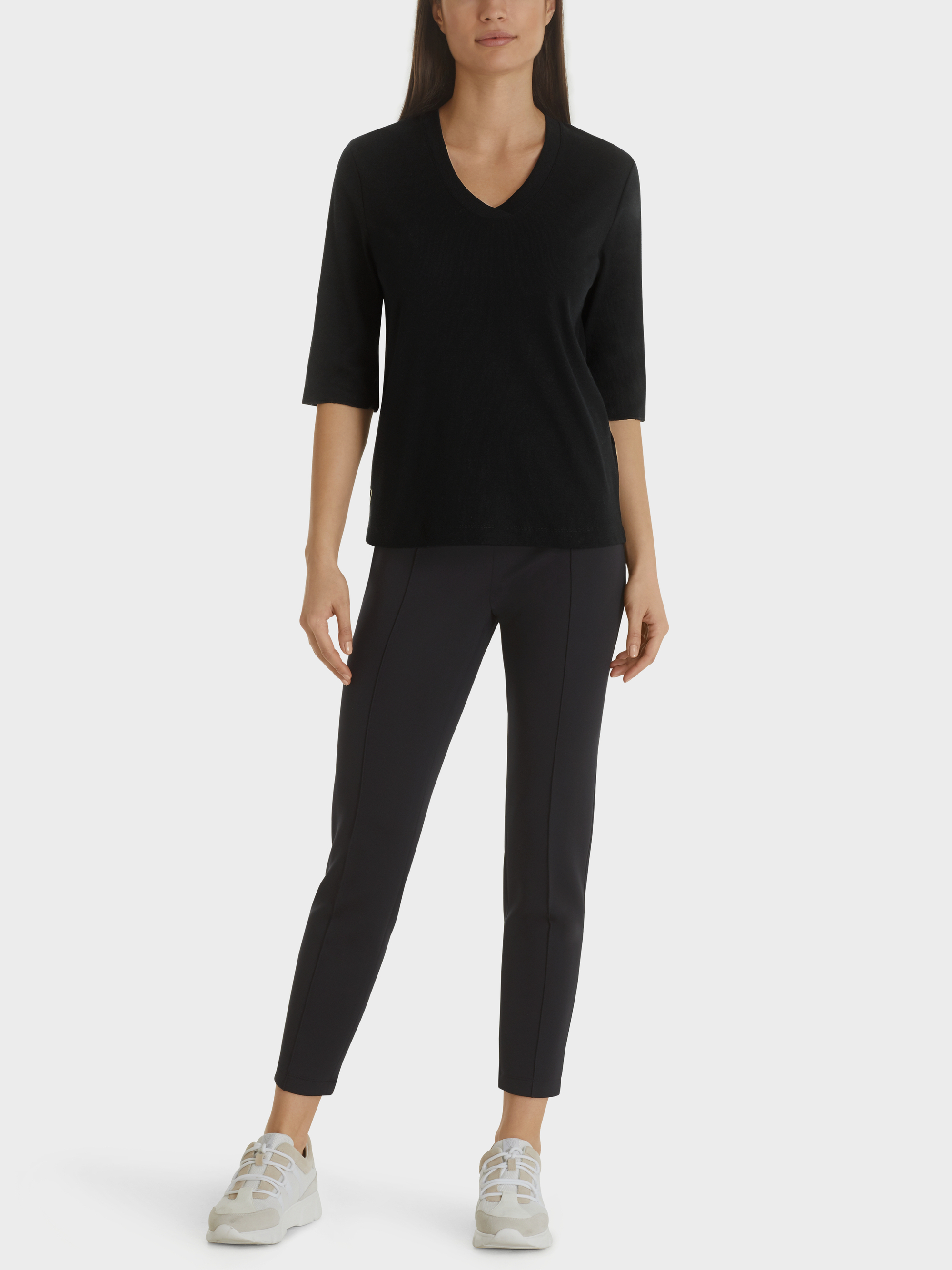 Marc-Cain Cotton ribbed jersey shirt