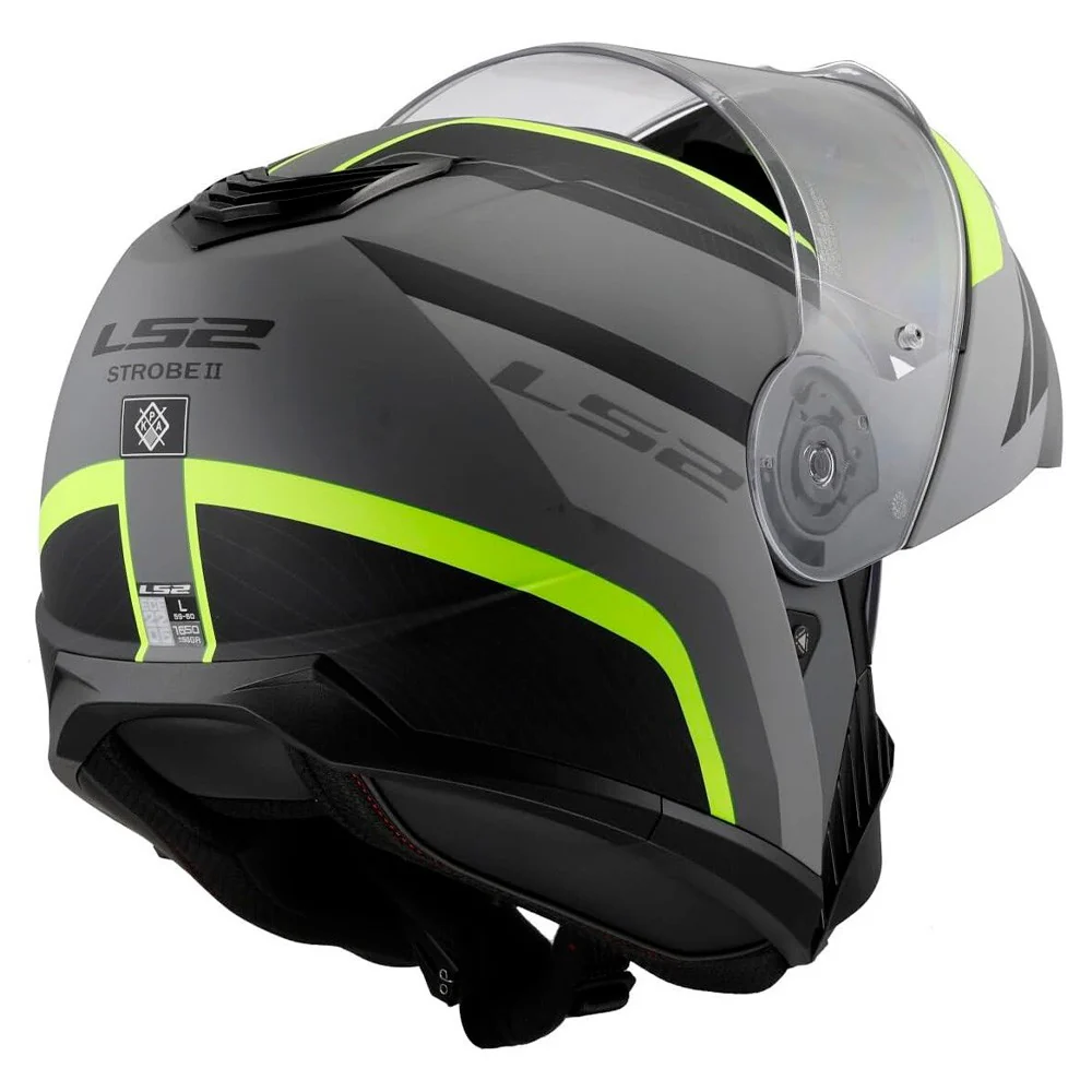CASCO MODULAR LS2 FF908 STROBE II MONZA NEGRO / FLUOR