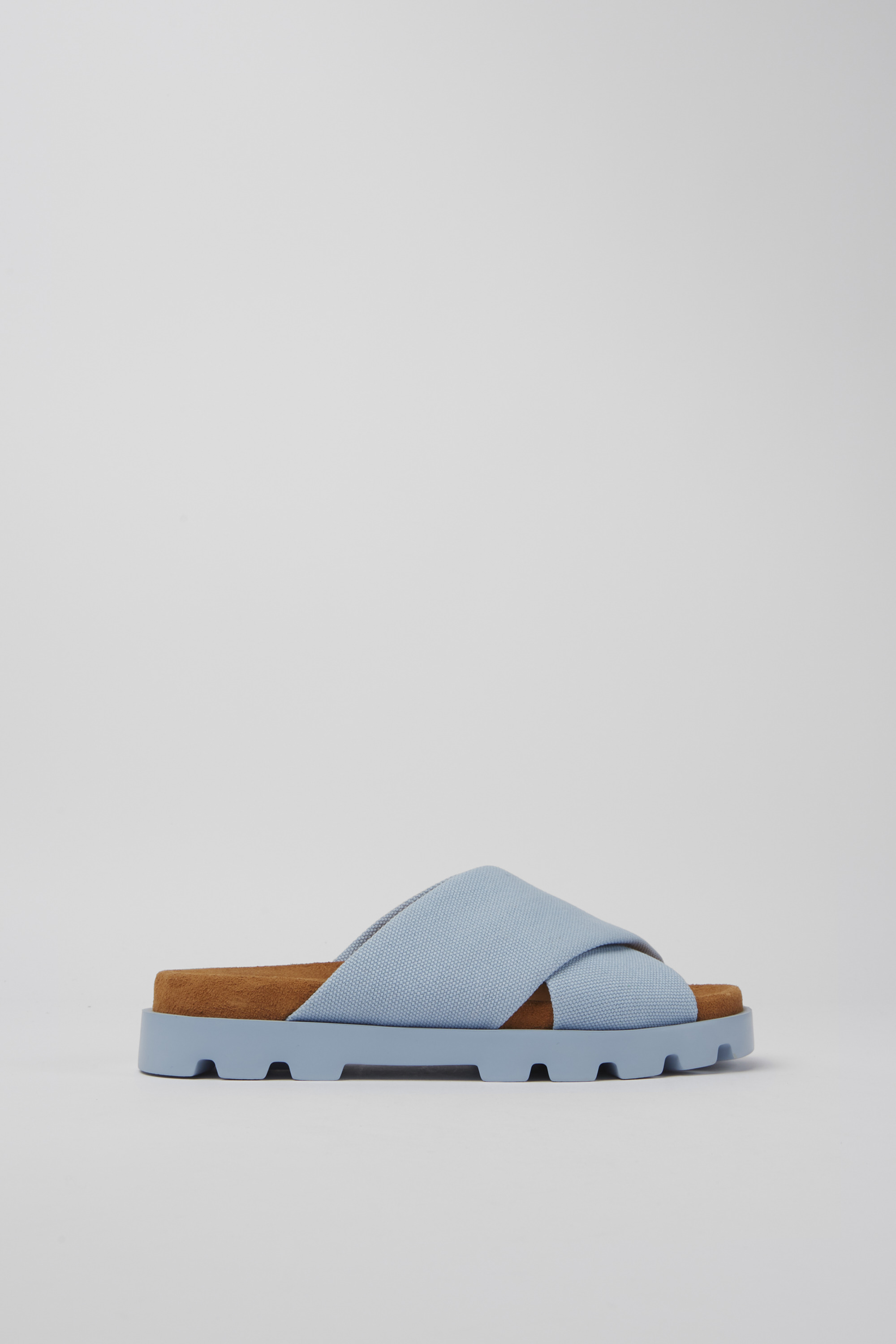 Brutus Sandal - Light blue recycled cotton sandals for women