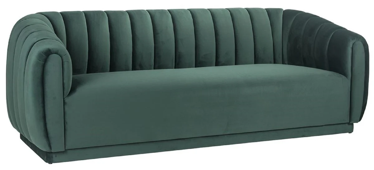 Casa Padrino sof¨¢ de terciopelo de lujo verde 230 x 95 x A. 84 cm - Sof¨¢ de sal¨®n - Muebles de sal¨®n - Muebles de lujo - Interior de sal¨®n - Interior de lujo - Calidad de lujo