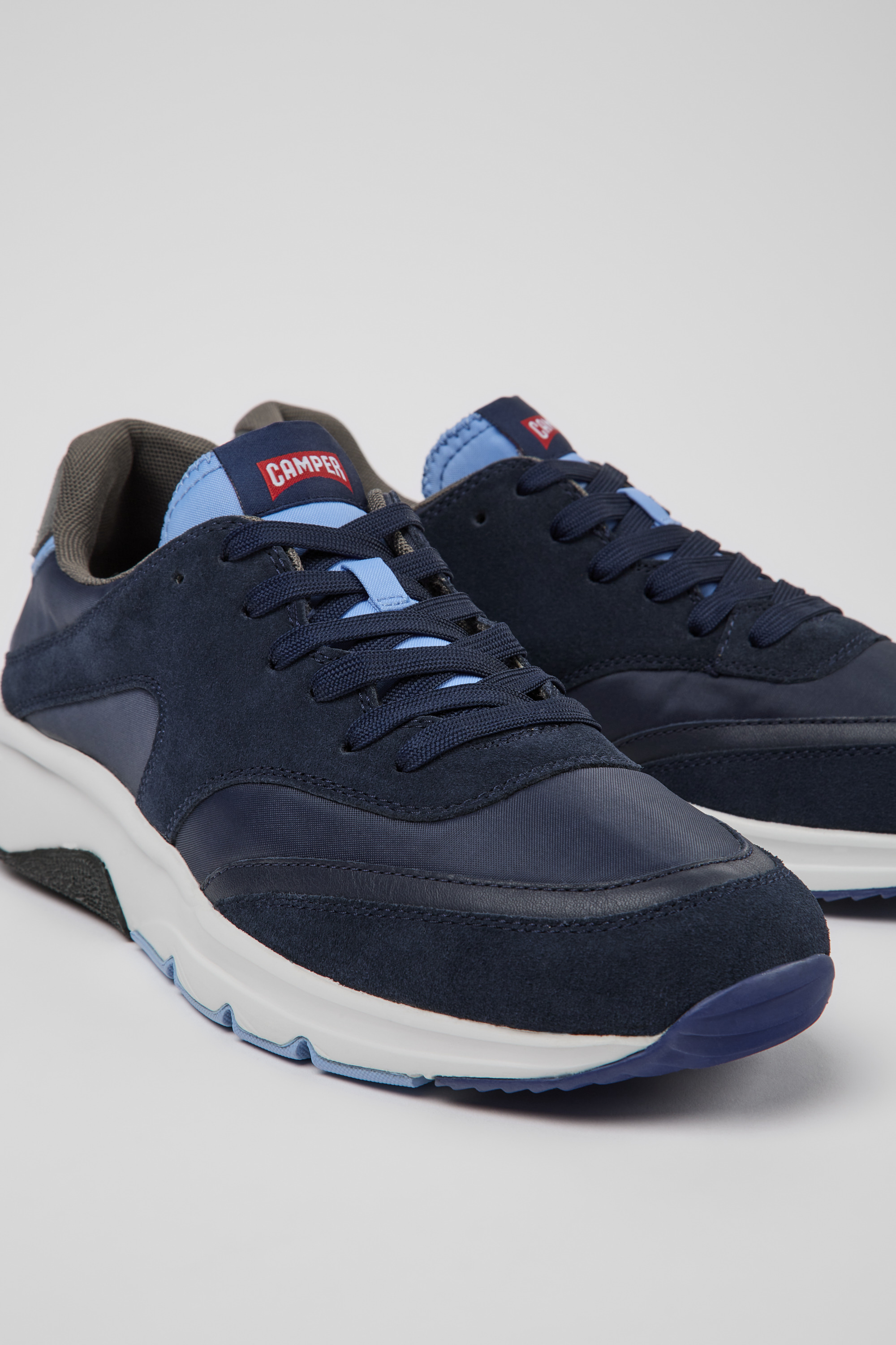 Drift - Multicolored textile and nubuck sneakers for men