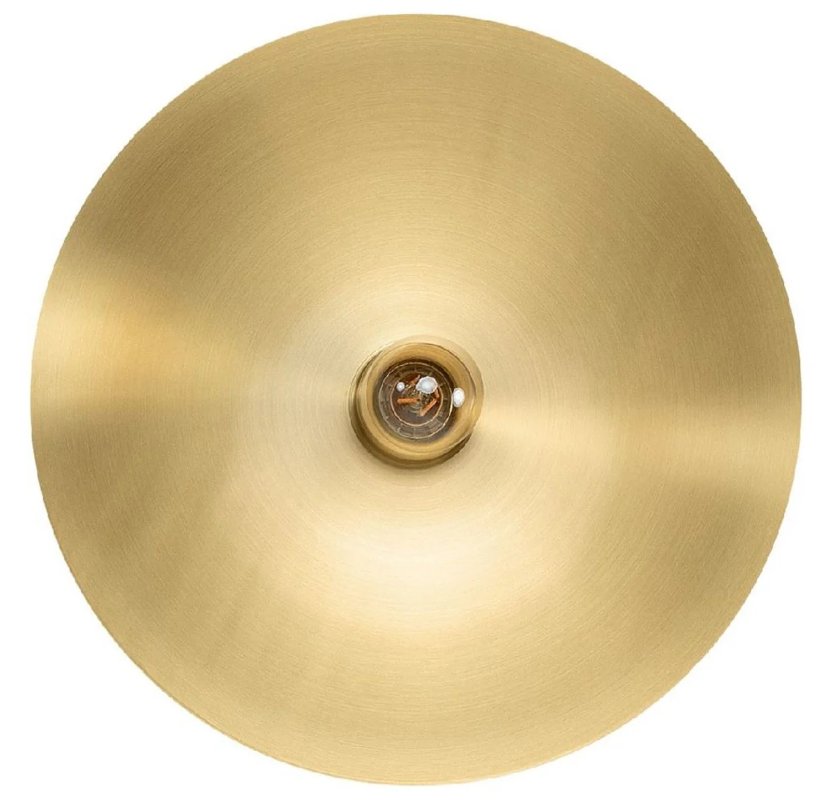 Casa Padrino lámpara de pared de lujo Ø 40 cm - Lámpara de pared redonda de latón - Lámpara de Pared para Hotel y Restaurante - Calidad de Lujo