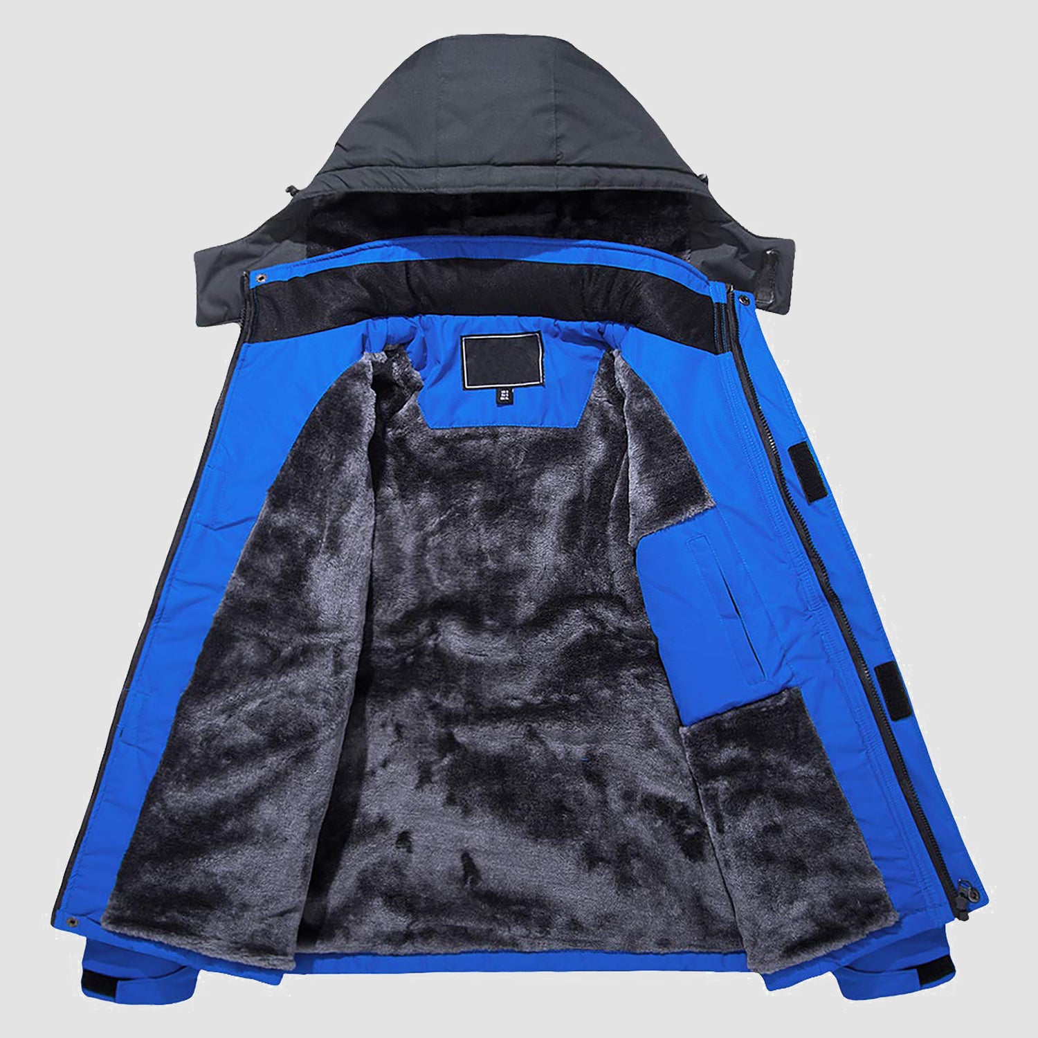 Men's Winter Jacket Water Repellent Ski Snow Jacket Warm Fleece Coat Parka Raincoats With Multi-Pockets