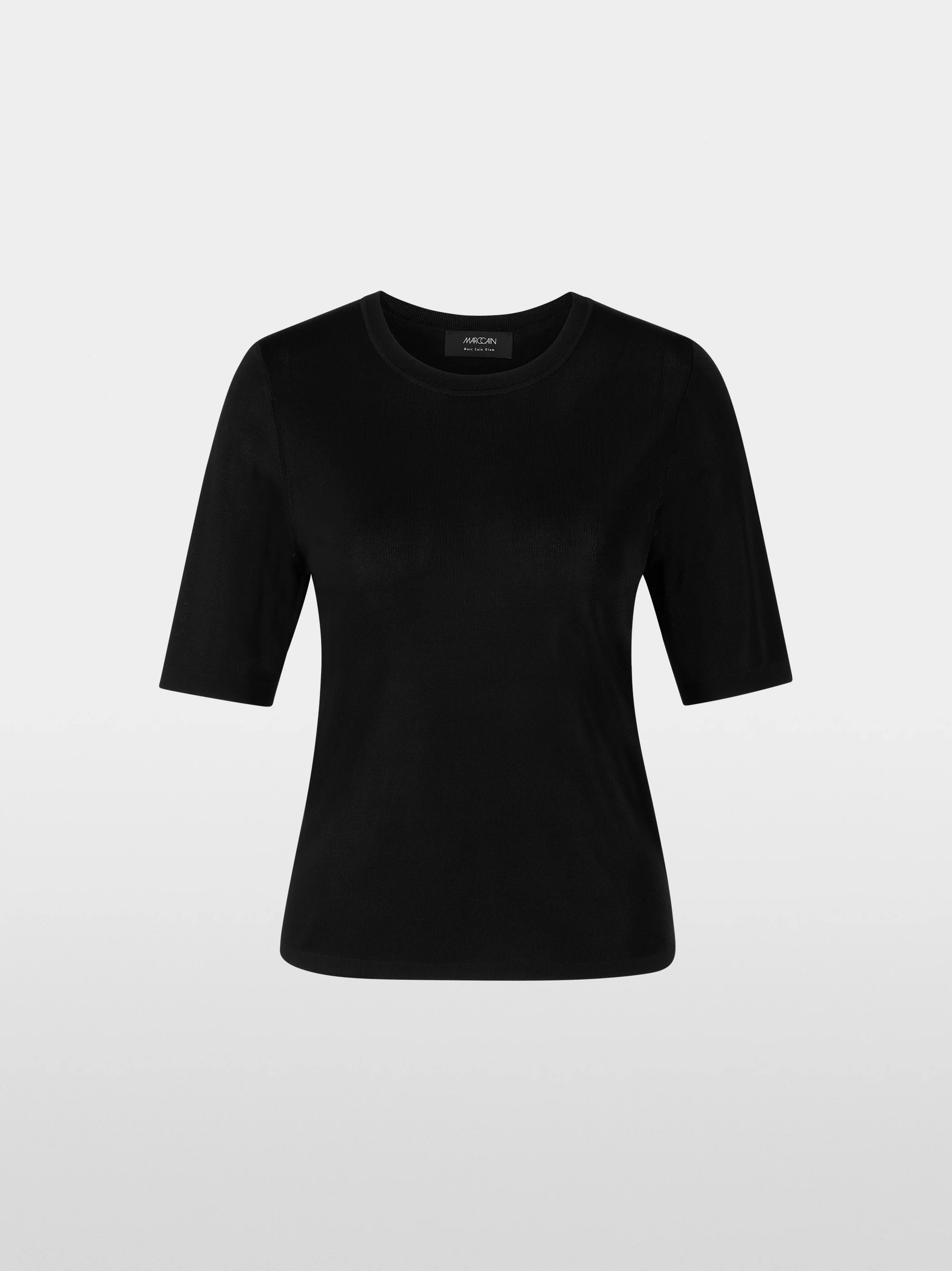 Marc-Cain Short jumper with round neckline