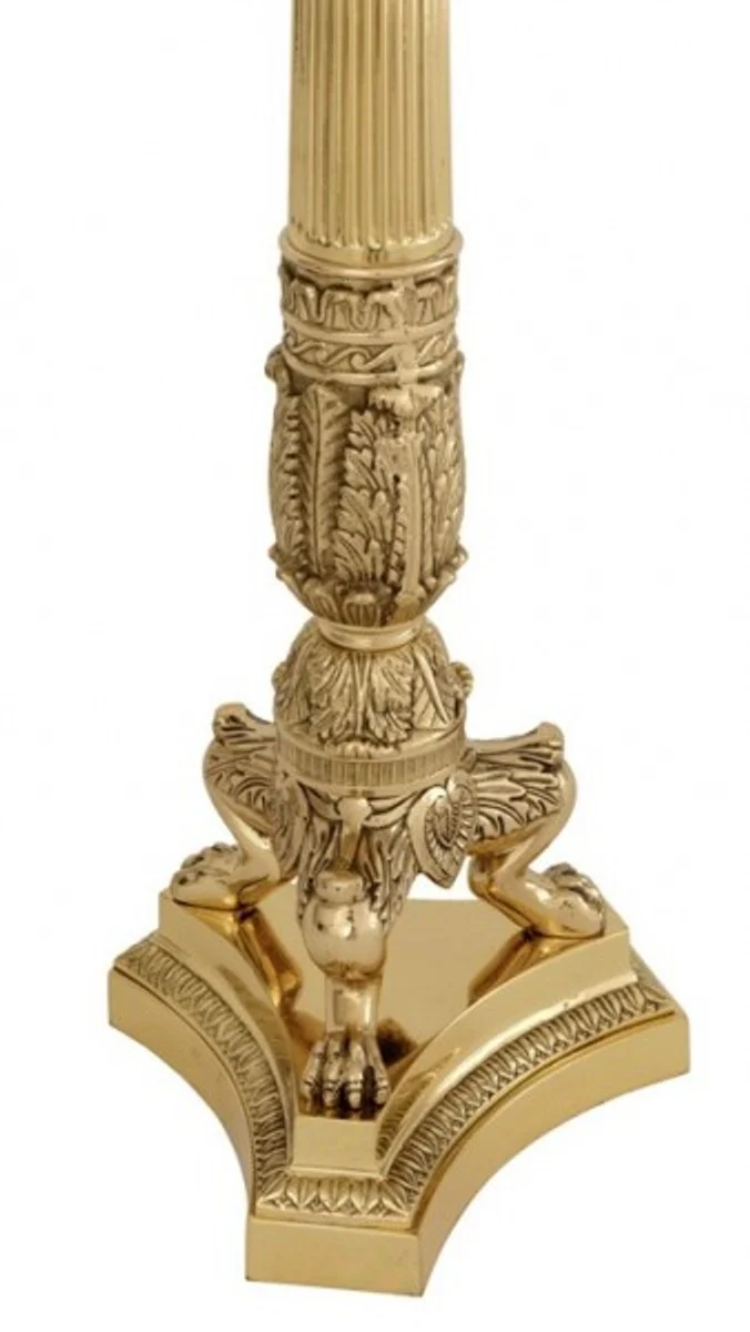 Casa Padrino Massive luxury Candlestick antique style brass polished 79 x 30 cm - Candlestick