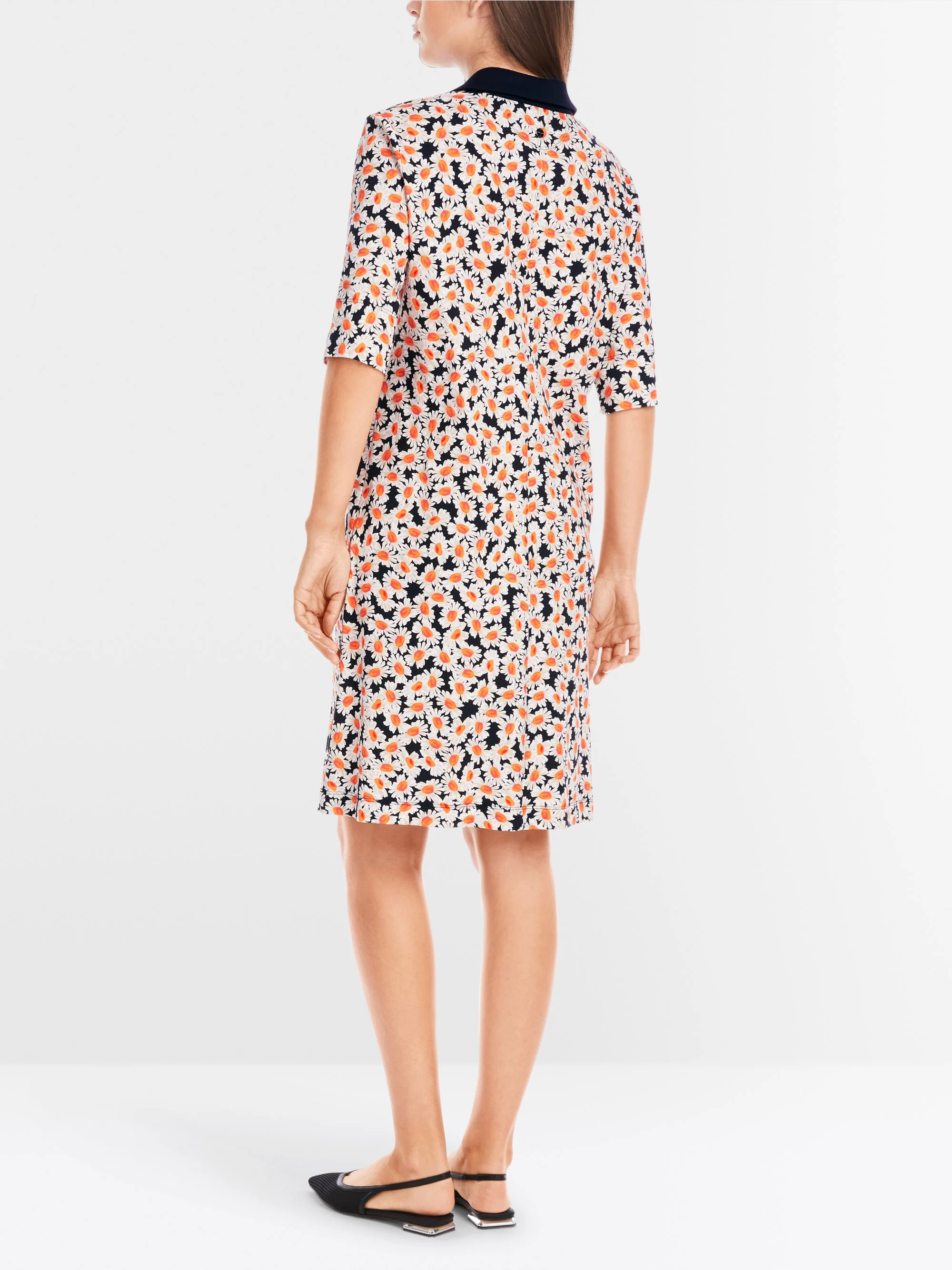 Marc-Cain Polo dress with daisy print